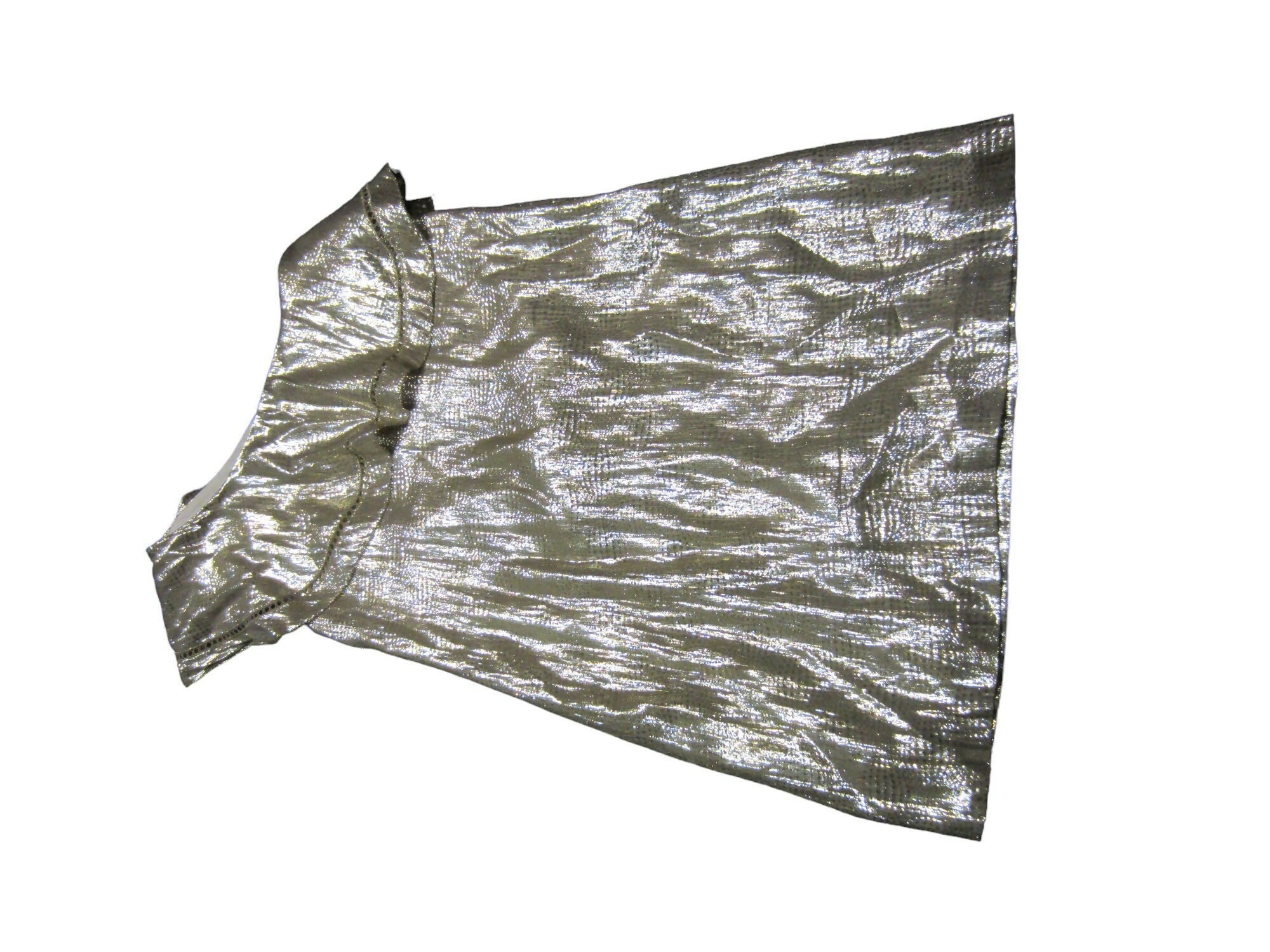 Rachel Zoe One Shoulder Ruffled Gold Dress - Gold - 2