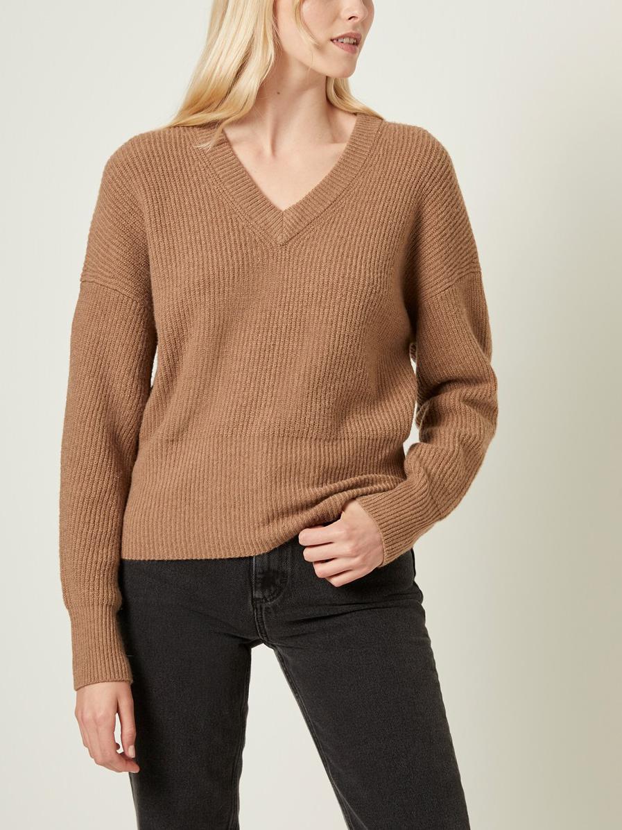 French Connection Wool Blend V-Neck Sweater