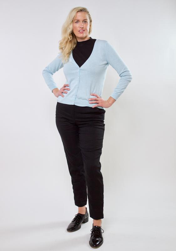 Southern Tide Long Sleeve V-Neck Lightweight Cardigan - /Blue - S
