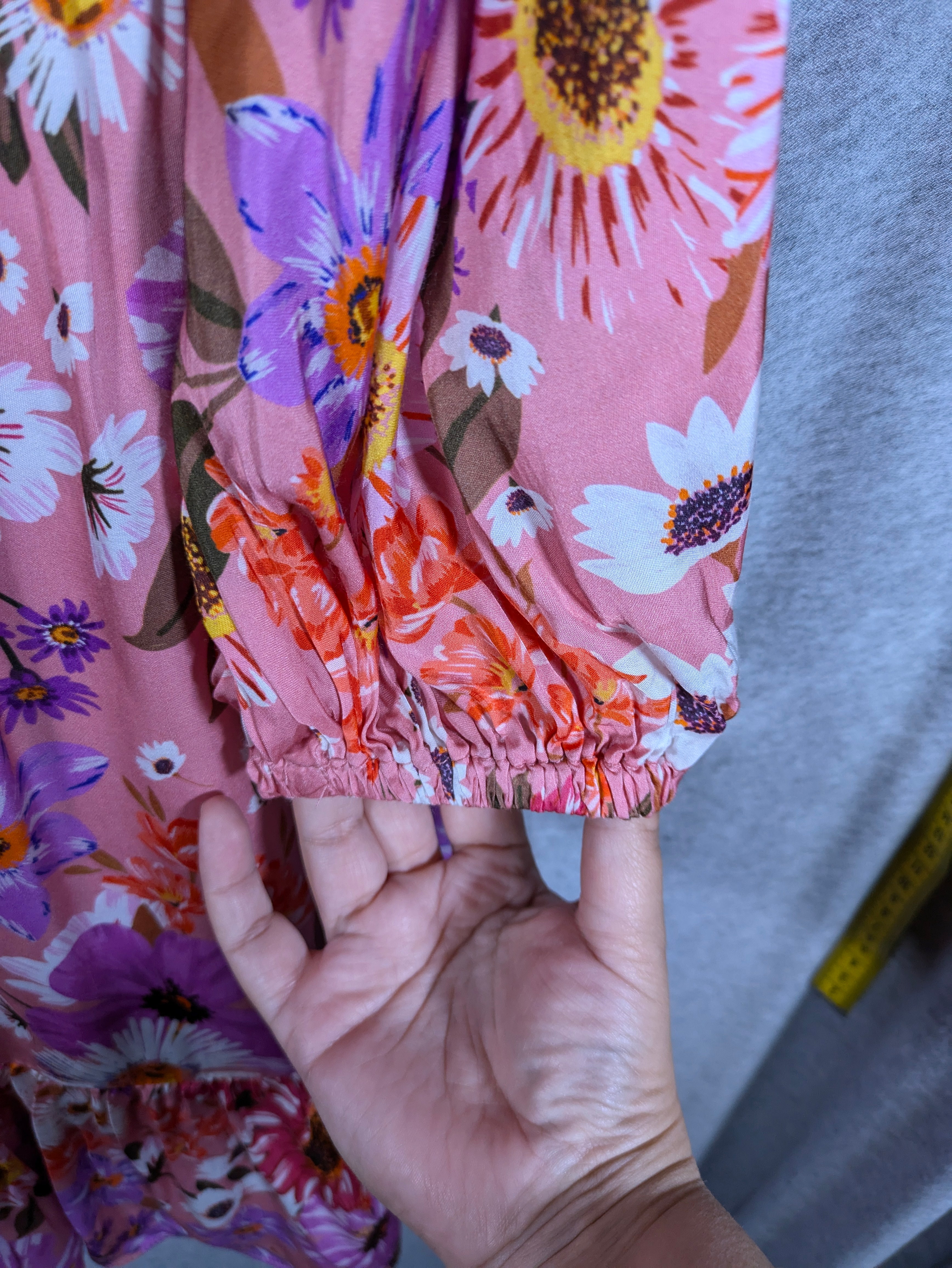 Rachel Parcell Fit & Flare Tiered Hem Shirt Dress - Floral - Pink Multi/Botanical - 10/