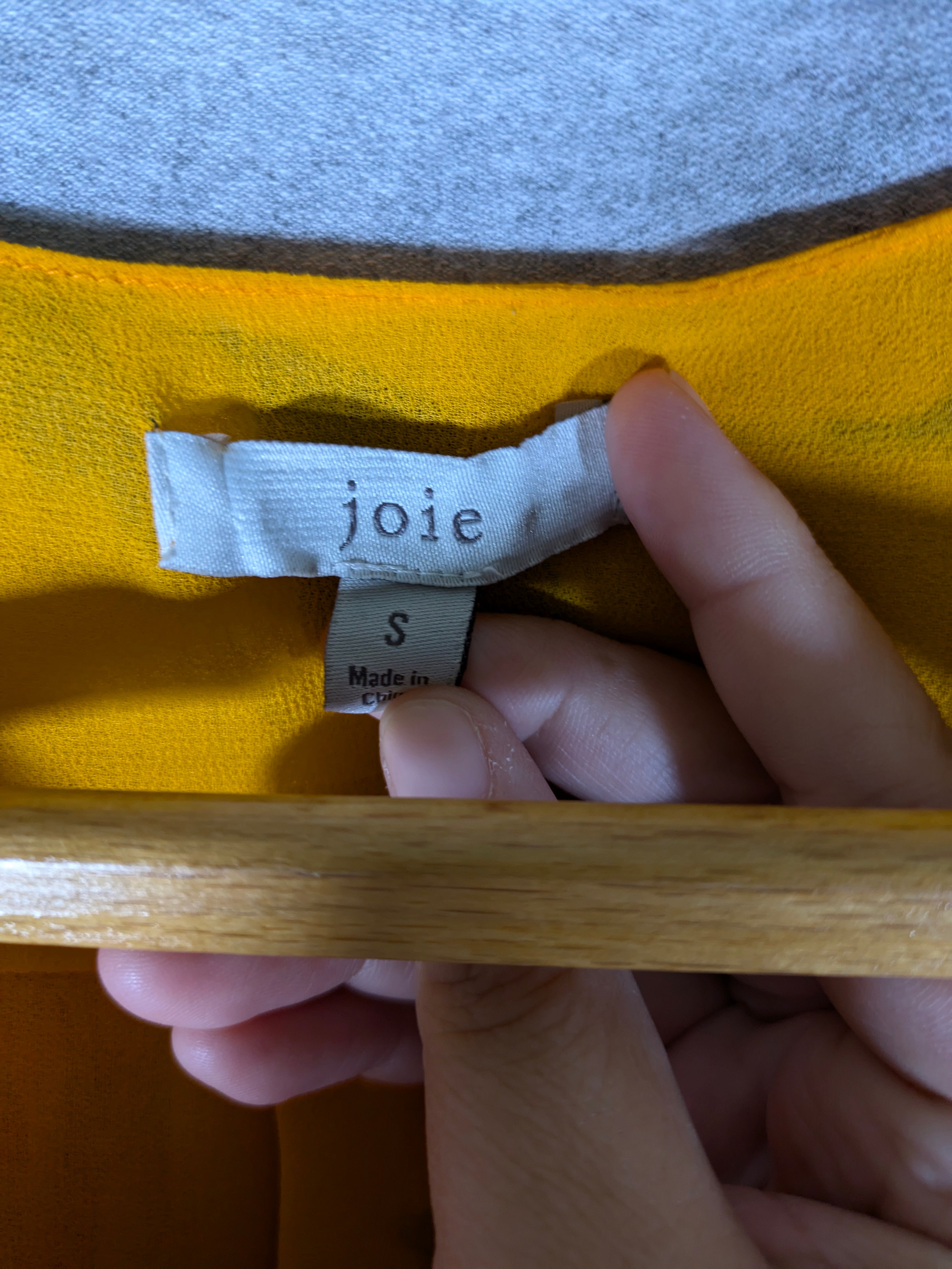 Joie Flutter Sleeve Silk Blouse - Floral - Yellow Multi/Zinnia - S/