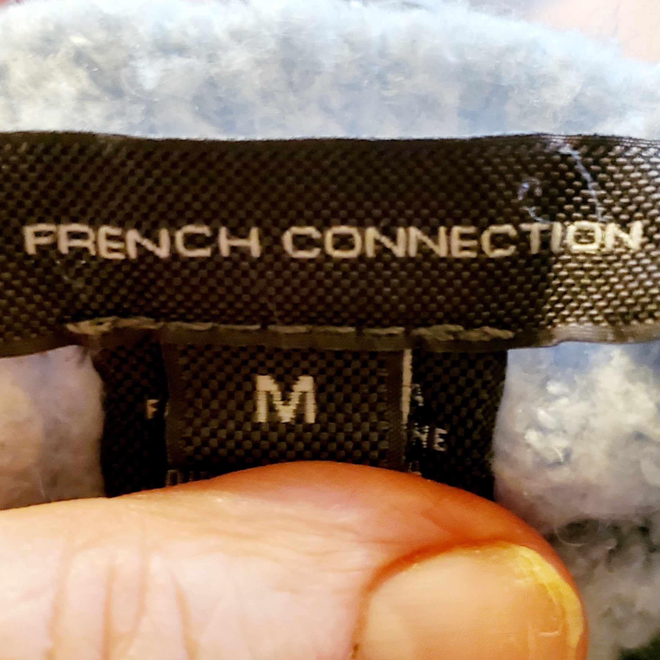 French Connection V-Neck Wool Blend Sweater - /Blue - M