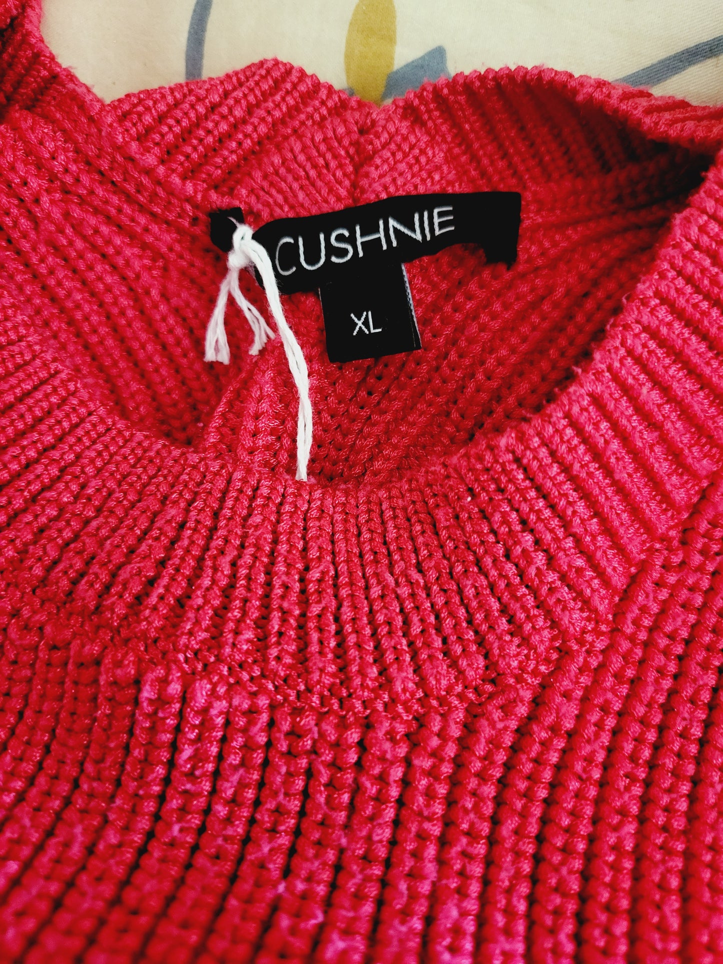 Cushnie Cropped Pleated Knit Top - /Pink - XL