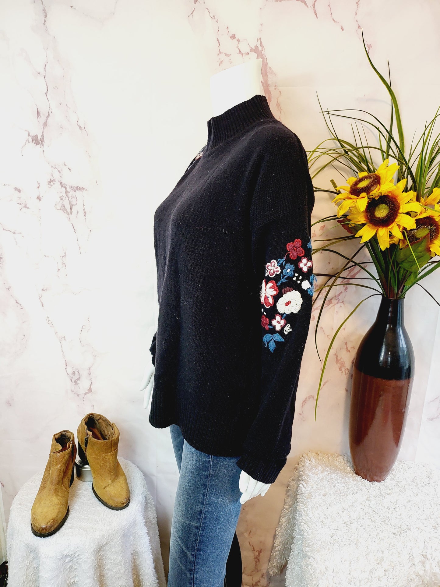French Connection Sweaters French Connection Tilda Embroidered Knit Sweater