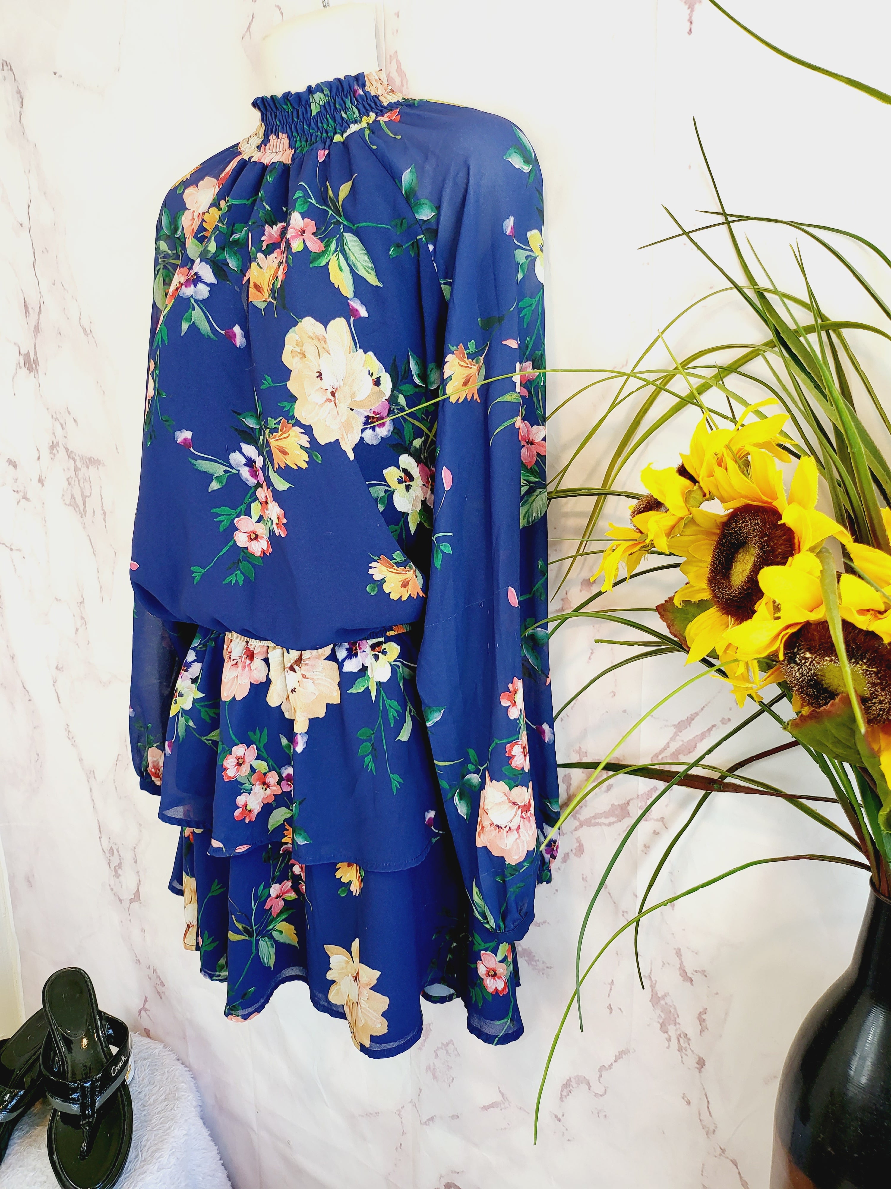 Yumi Kim Smock Neck Mini Dress