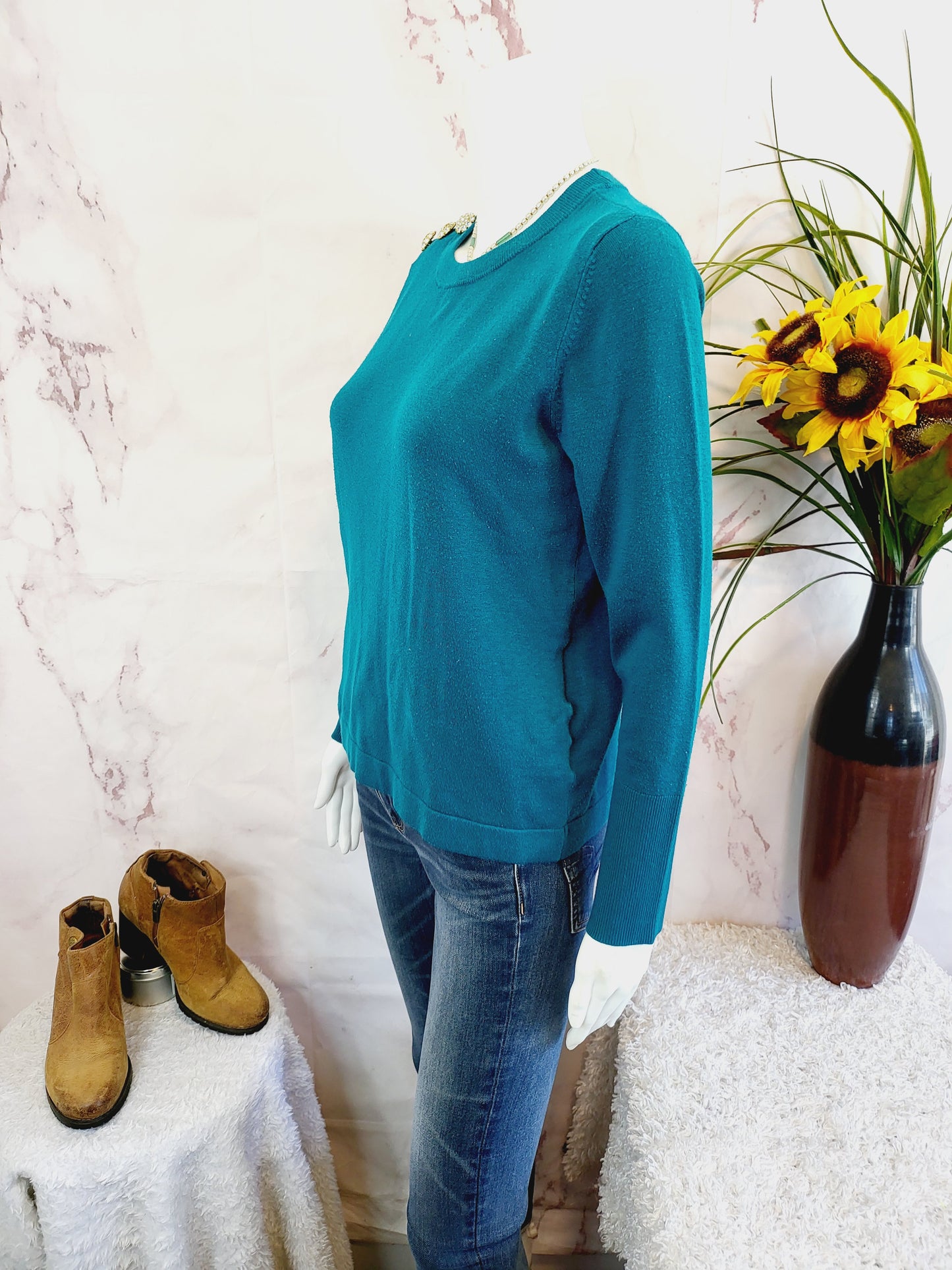 Lilly Pulitzer Crew Neckline Morgen Pullover - /Blue - M