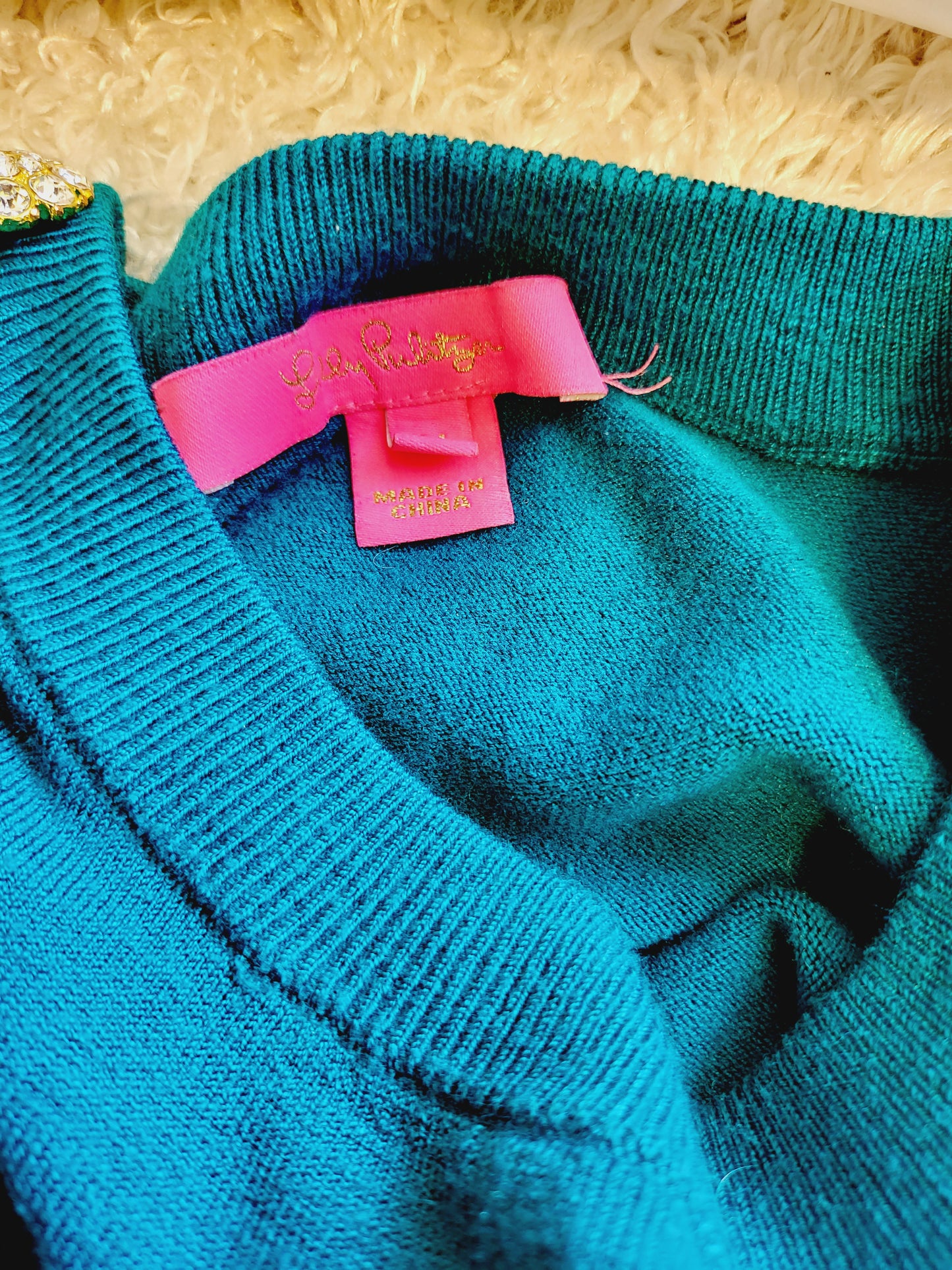 Lilly Pulitzer Crew Neckline Morgen Pullover - /Blue - M