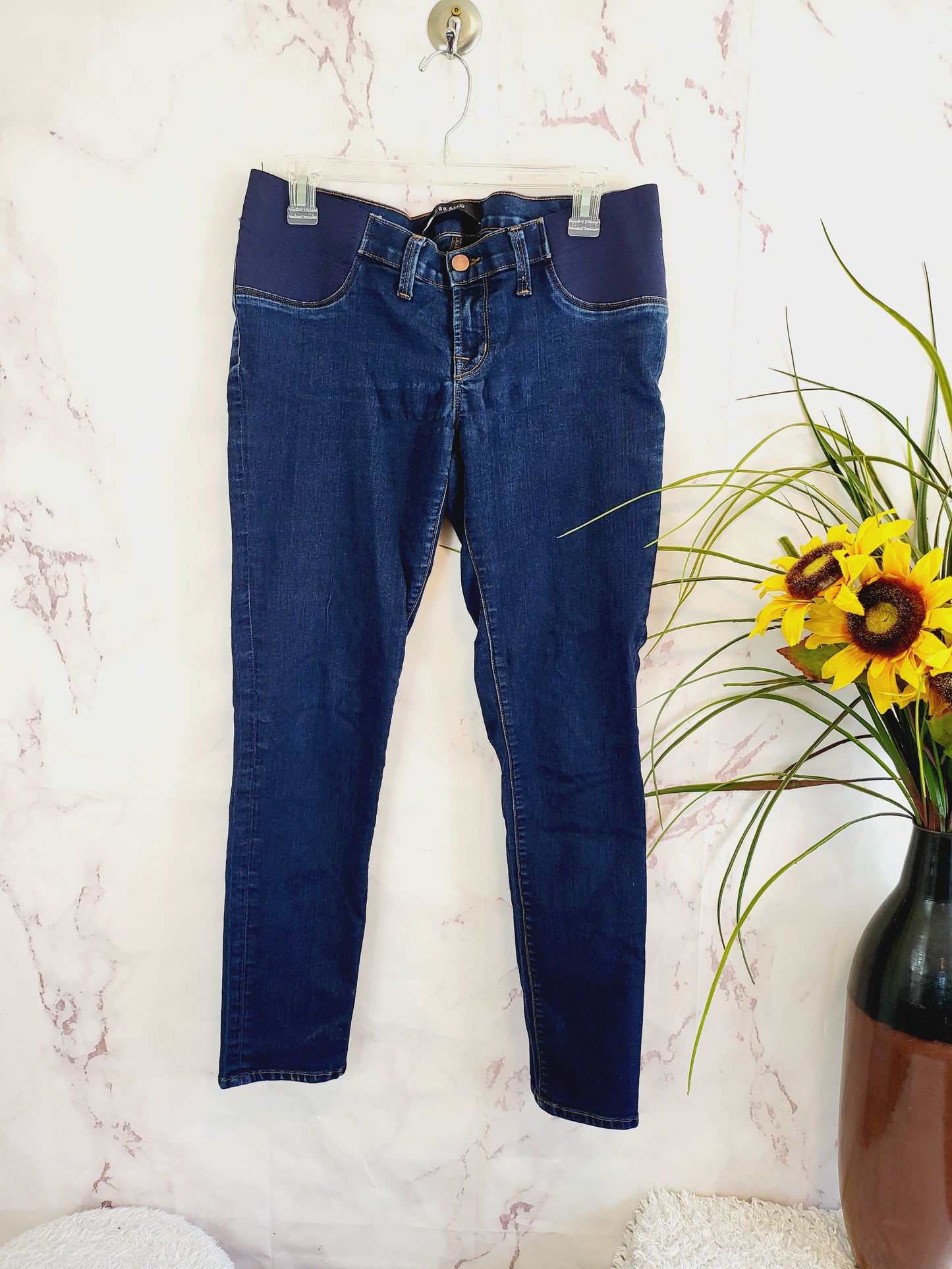 J Brand Mama J Super Skinny Maternity Jeans - /Navy - 29M