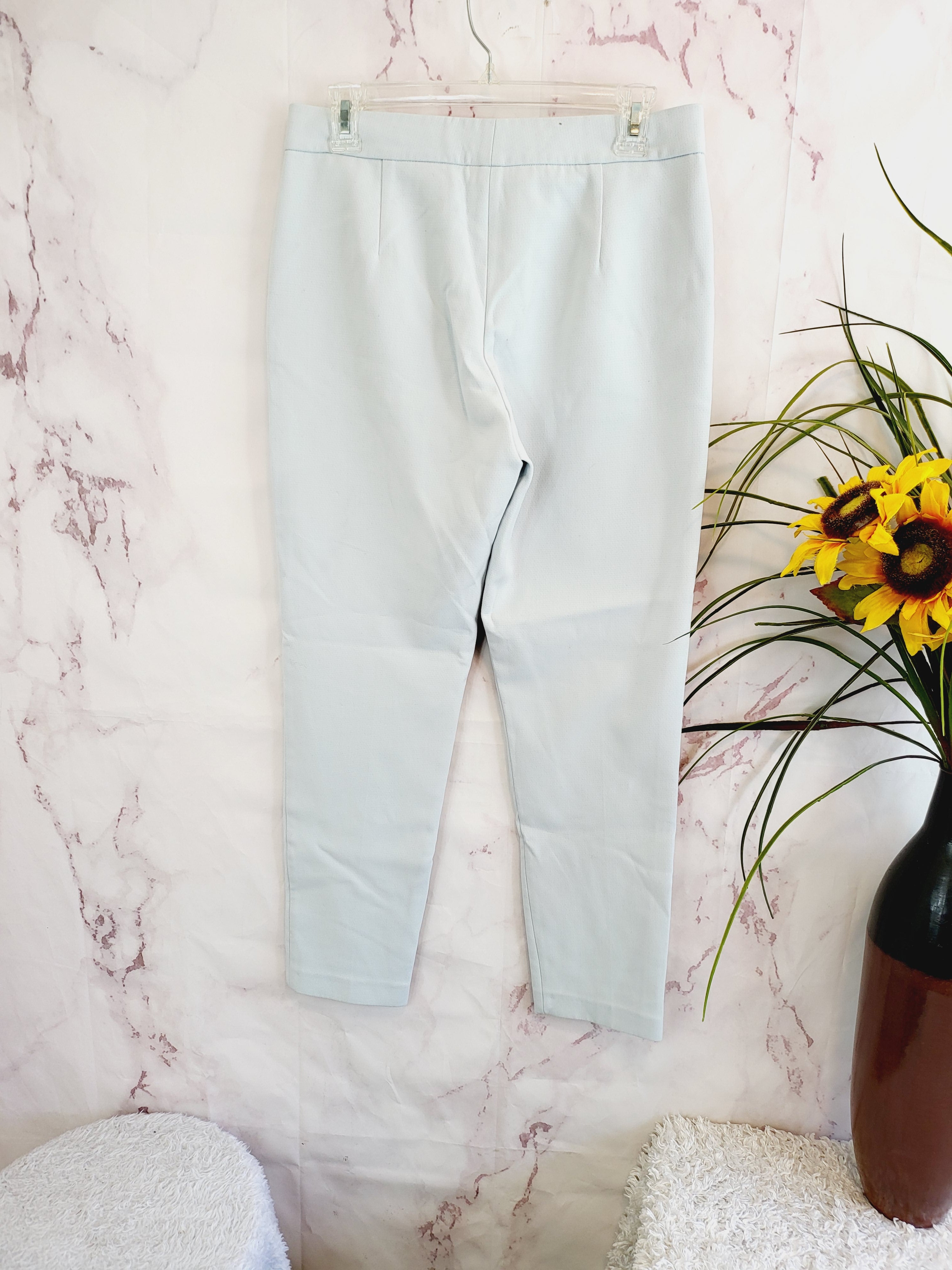 French Connection Womens Classic Dress Pants Trousers Sky Blue