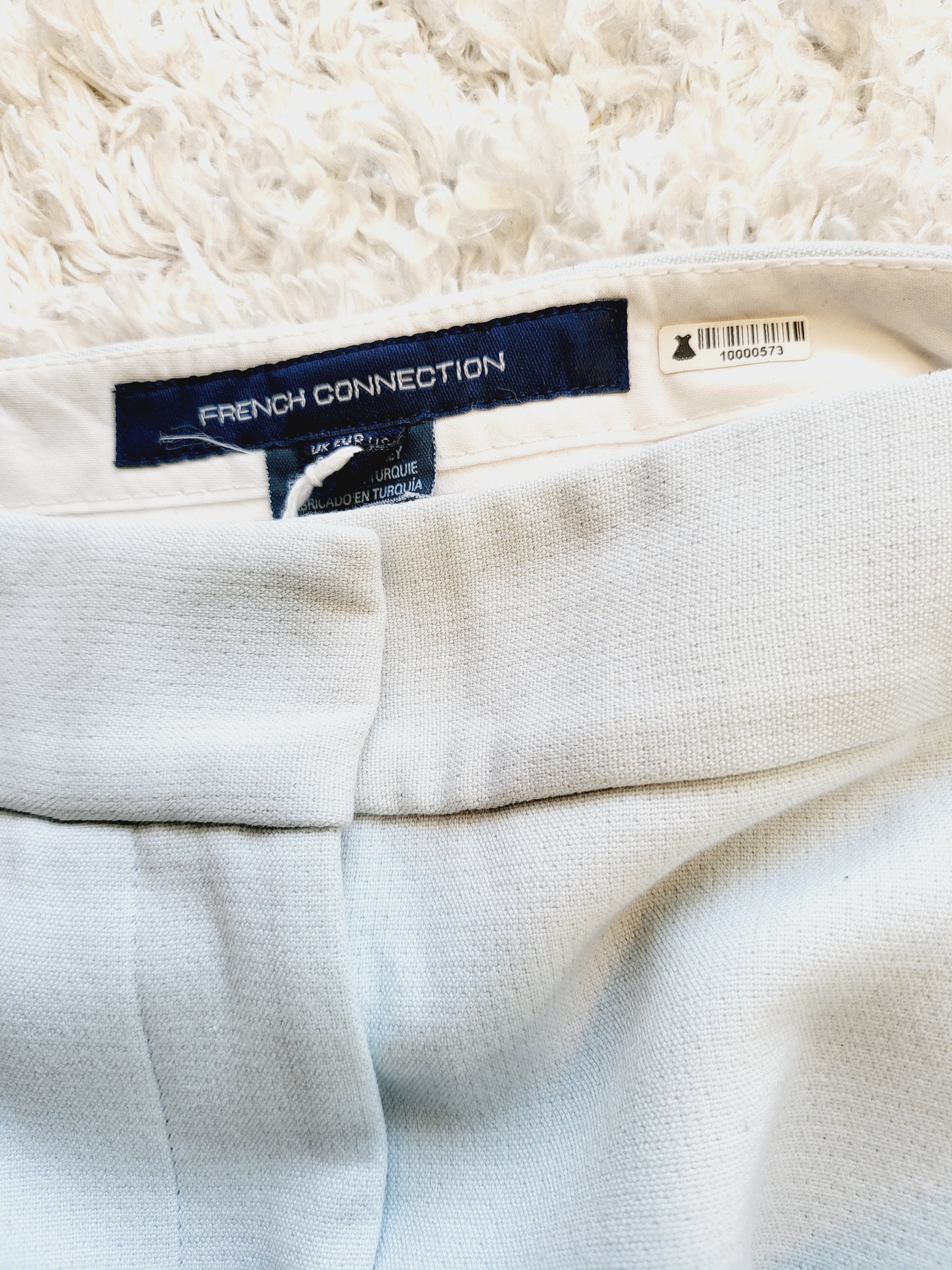 French Connection Womens Classic Dress Pants Trousers Sky Blue