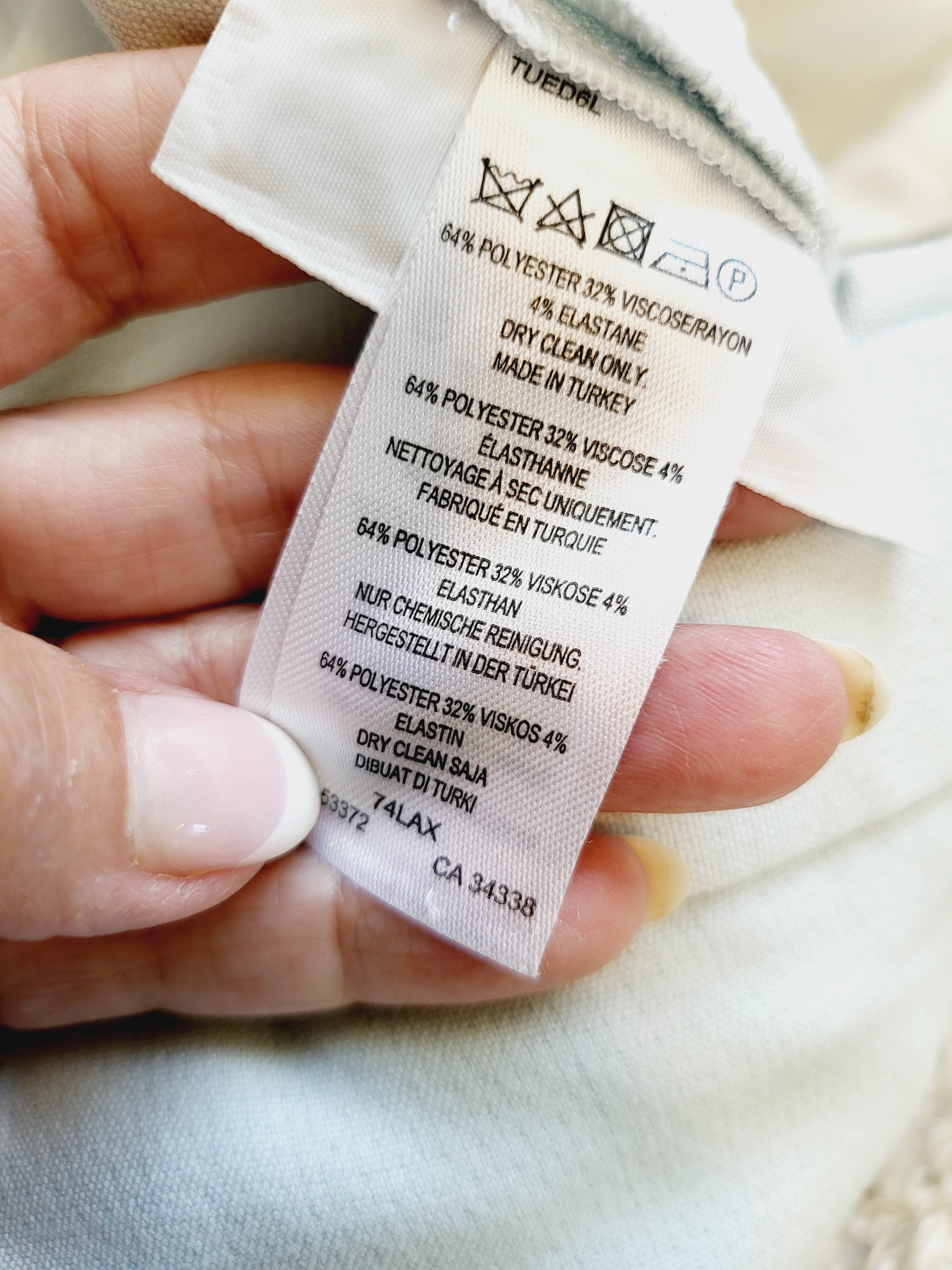 French Connection Womens Classic Dress Pants Trousers Sky Blue