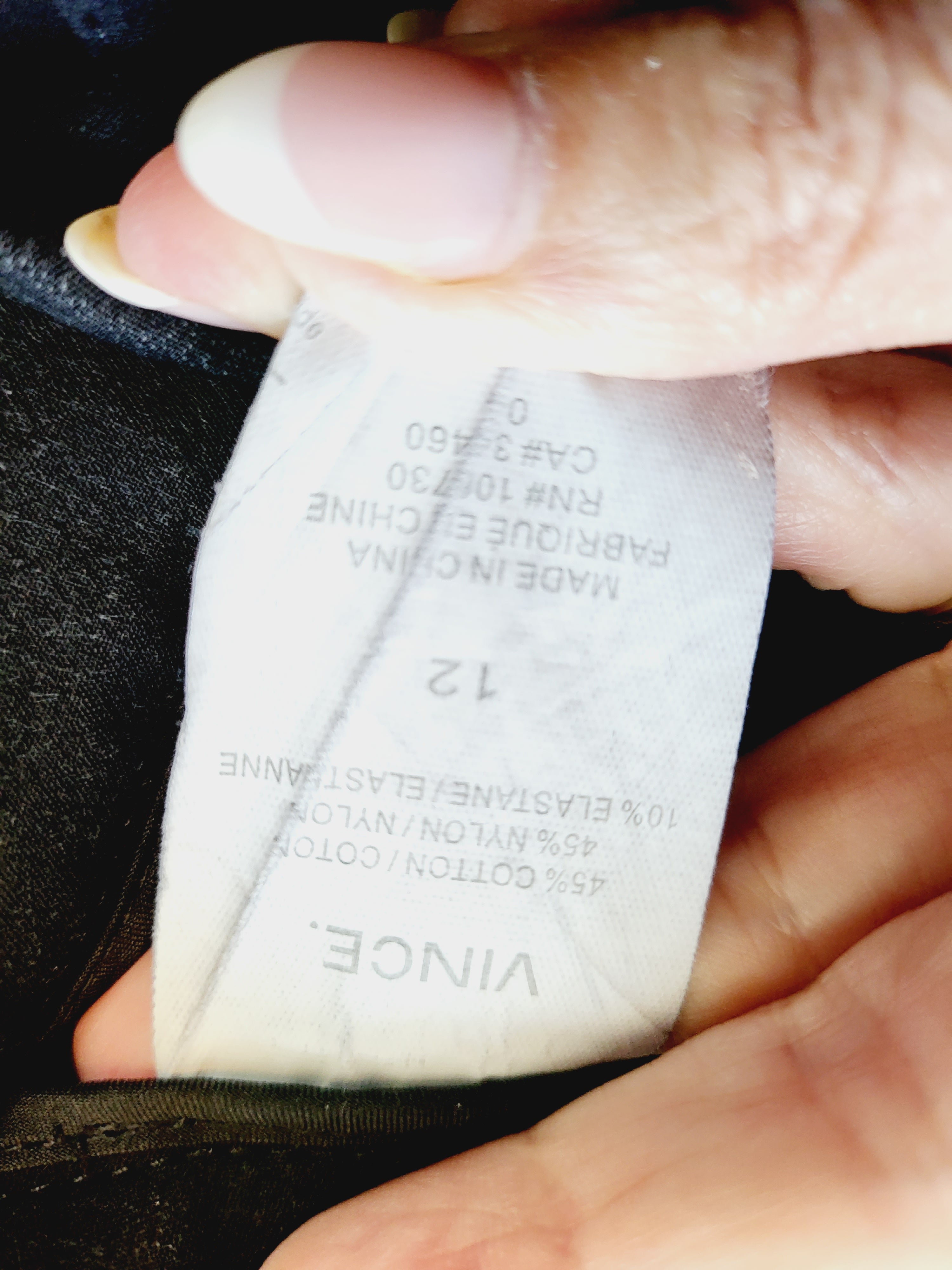 Vince Mid-Rise Wool-Blend Cuffed Trousers - Black - 12