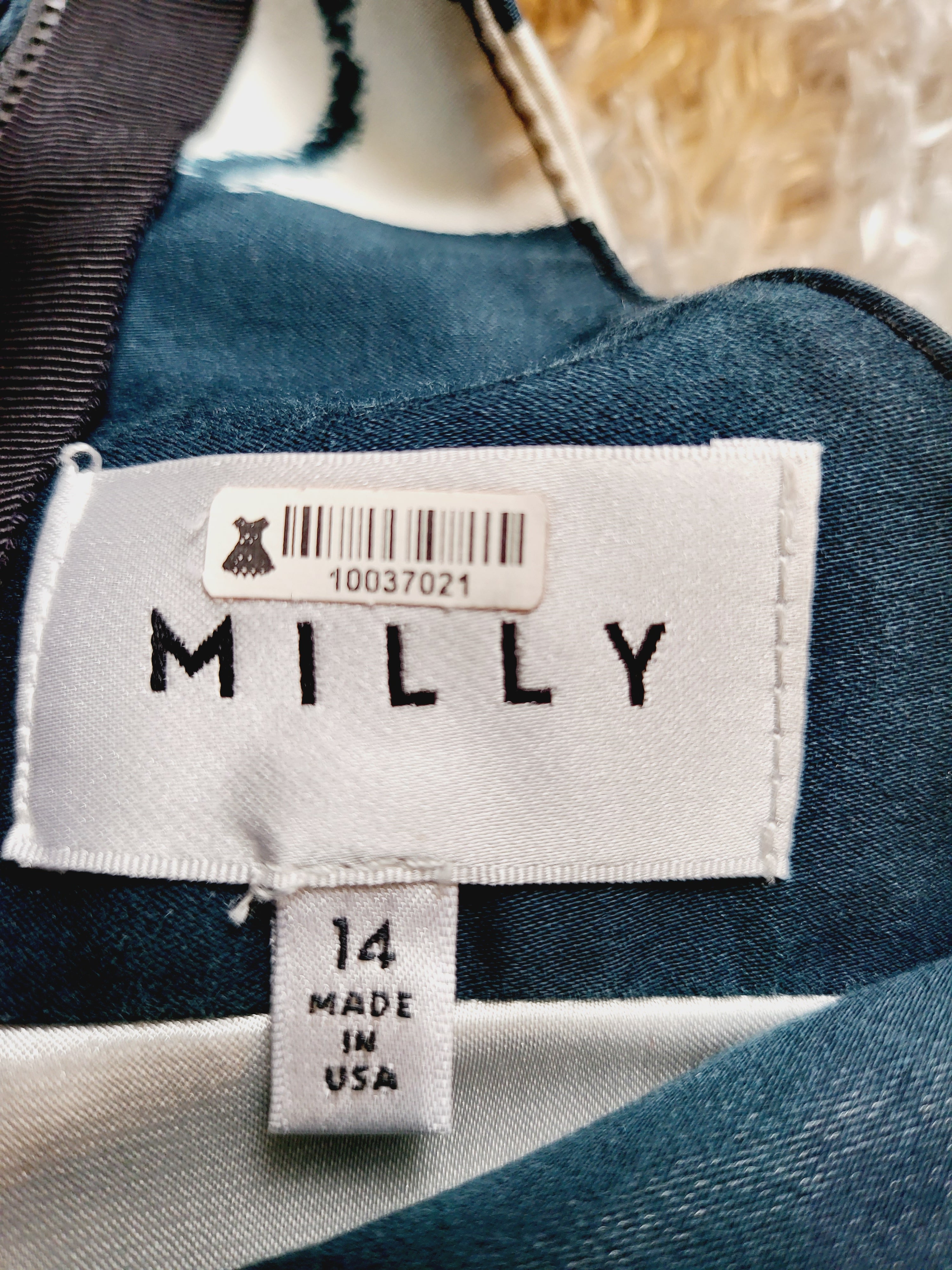 Milly Sleeveless Splitneck Fit and Flare Dress - Floral - White Multi