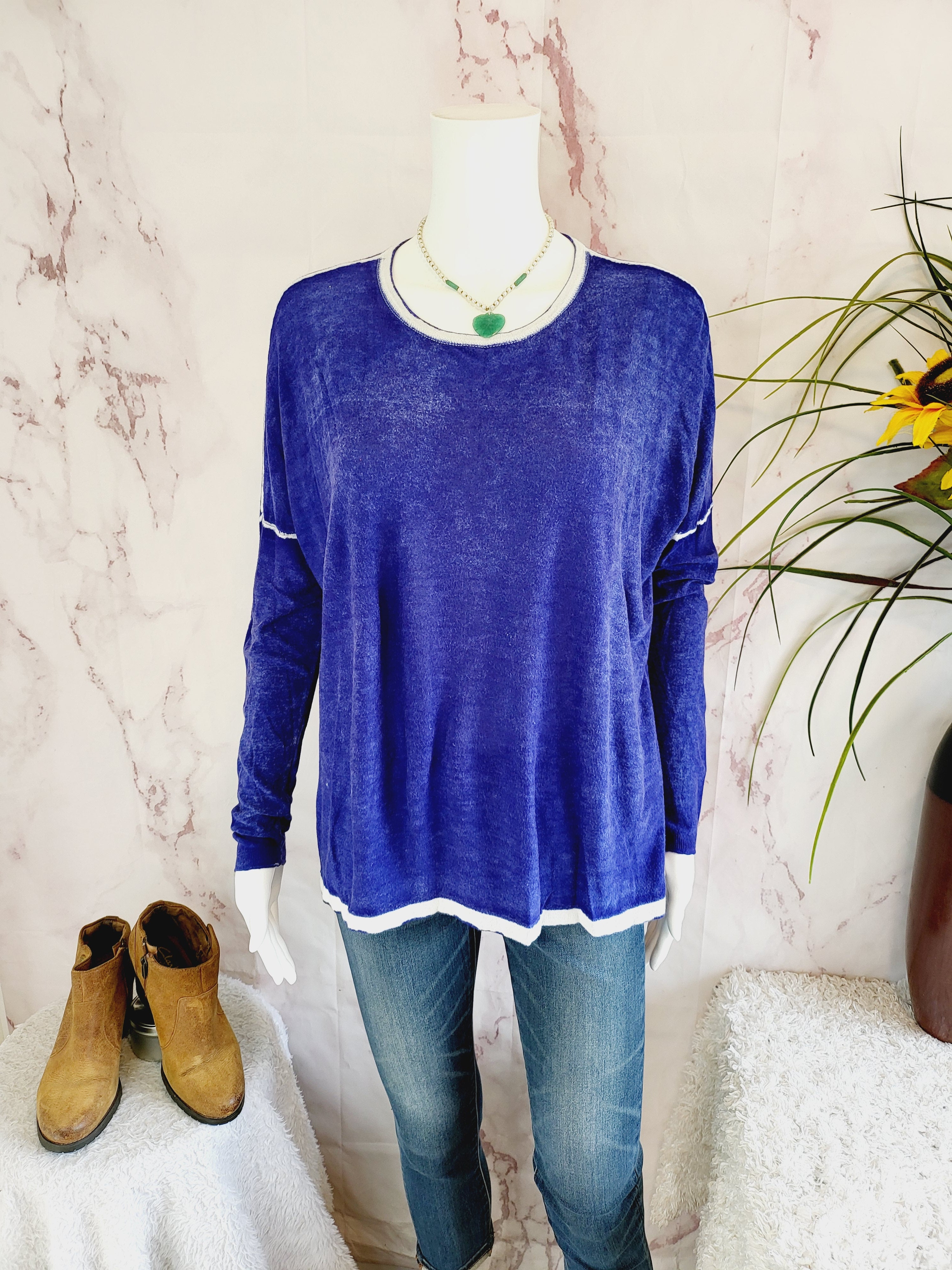 Kokun Overdyed Boxy Cashmere Crew Neck