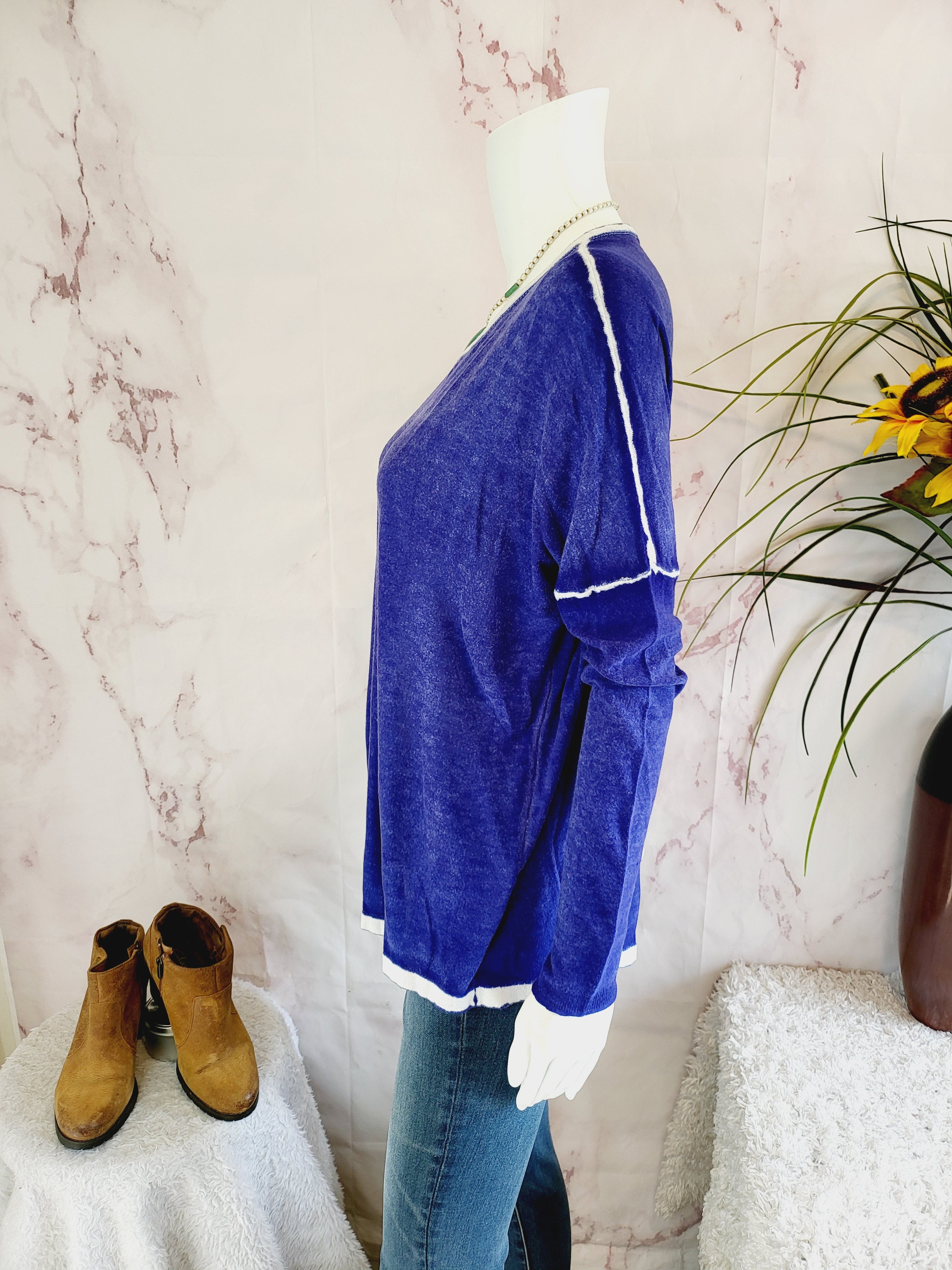 Kokun Overdyed Boxy Cashmere Crew Neck