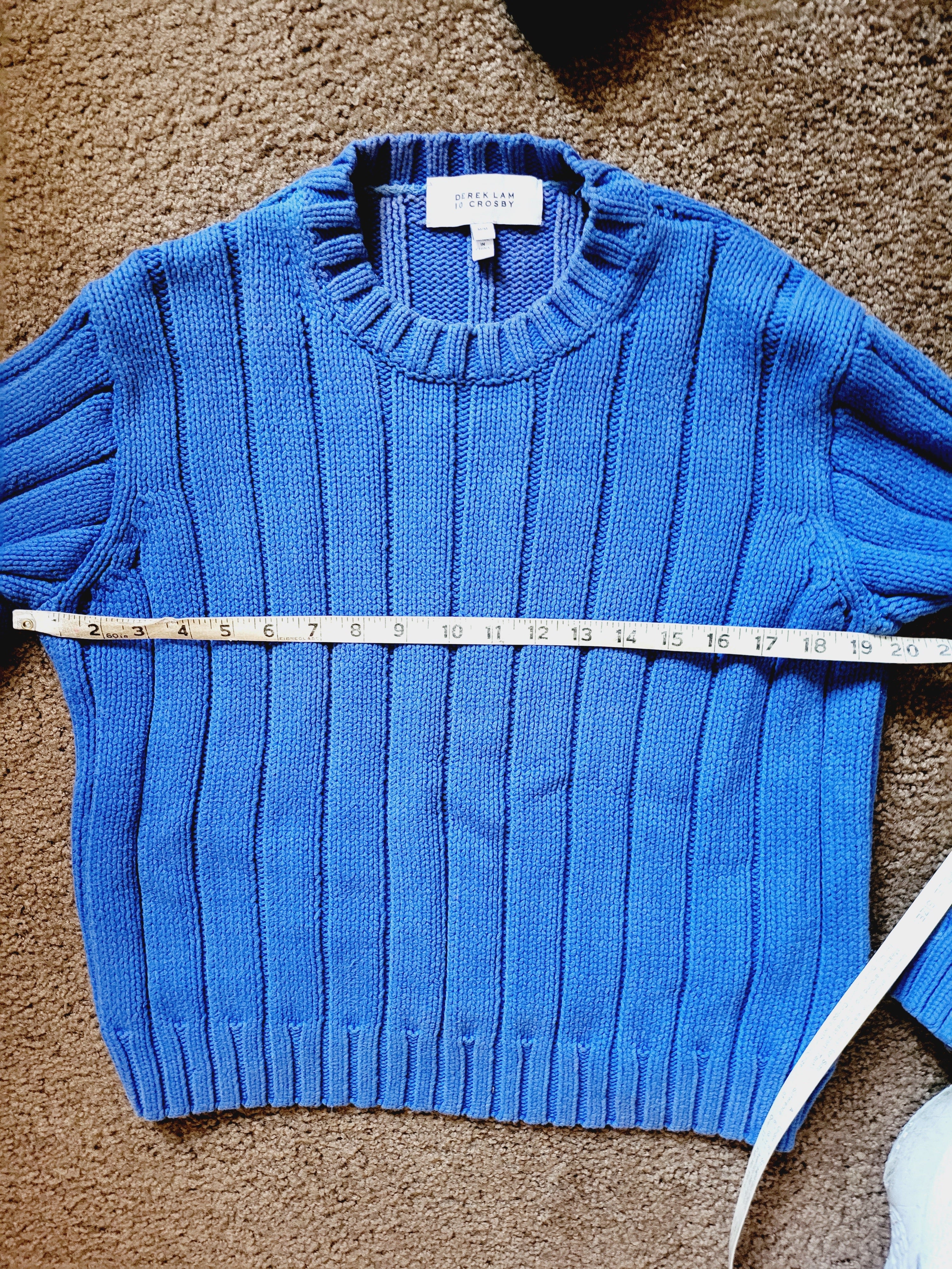 Derek Lam 10 Crosby Ribbed Long Sleeve Sweater