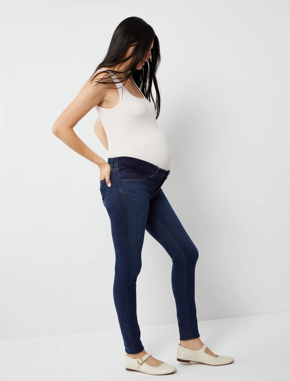 J Brand Mama J Super Skinny Maternity Jeans - /Navy - 29M
