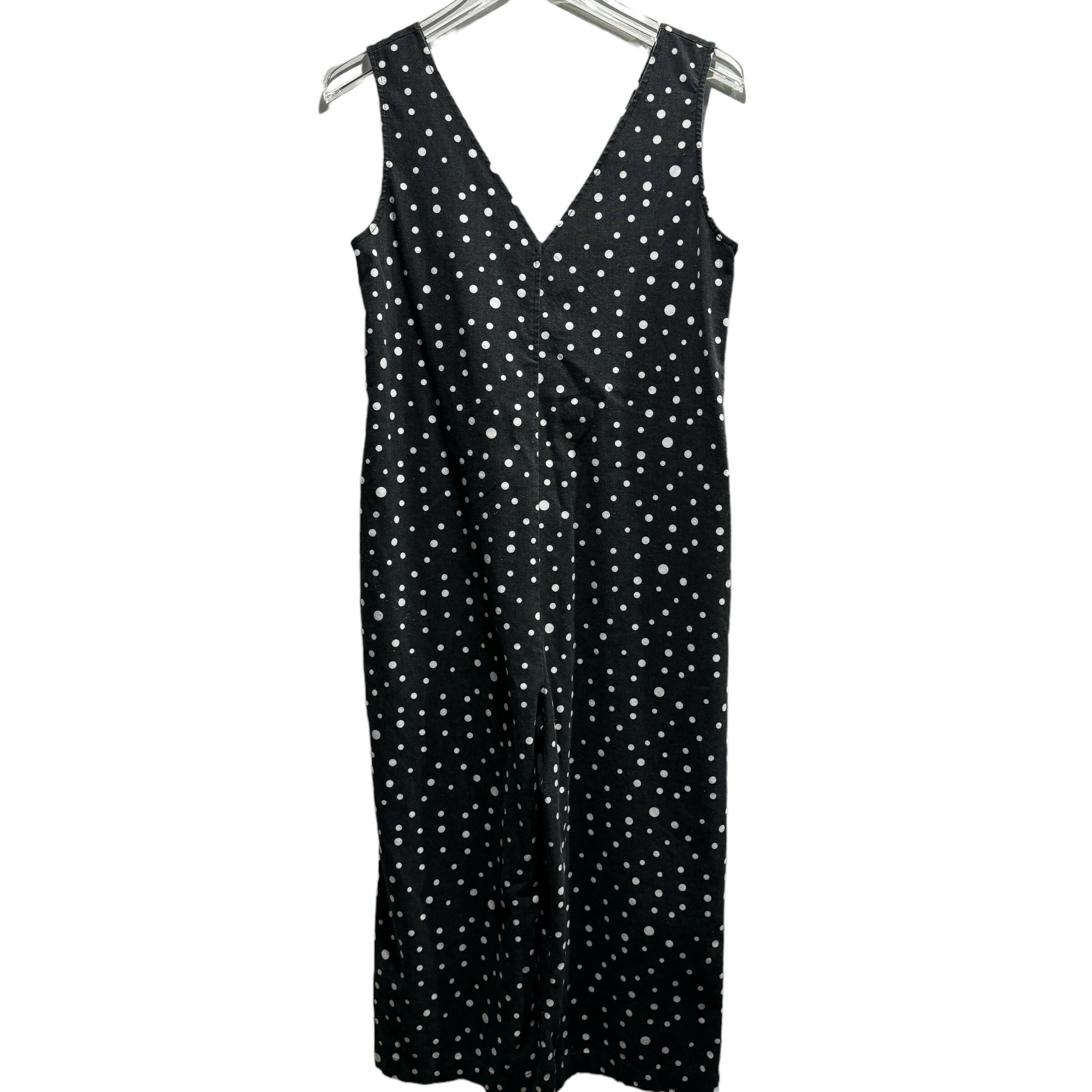 Soon Maternity Sleeveless Lily Nursing Jumpsuit - Polka Dot - Black Multi/Black Dot - MM