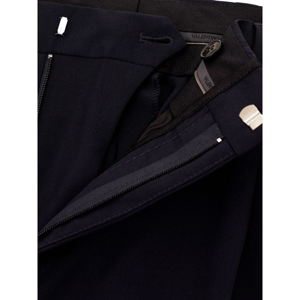 Valentino Black Wool Jeans & Pant/IT52 | XL/Black
