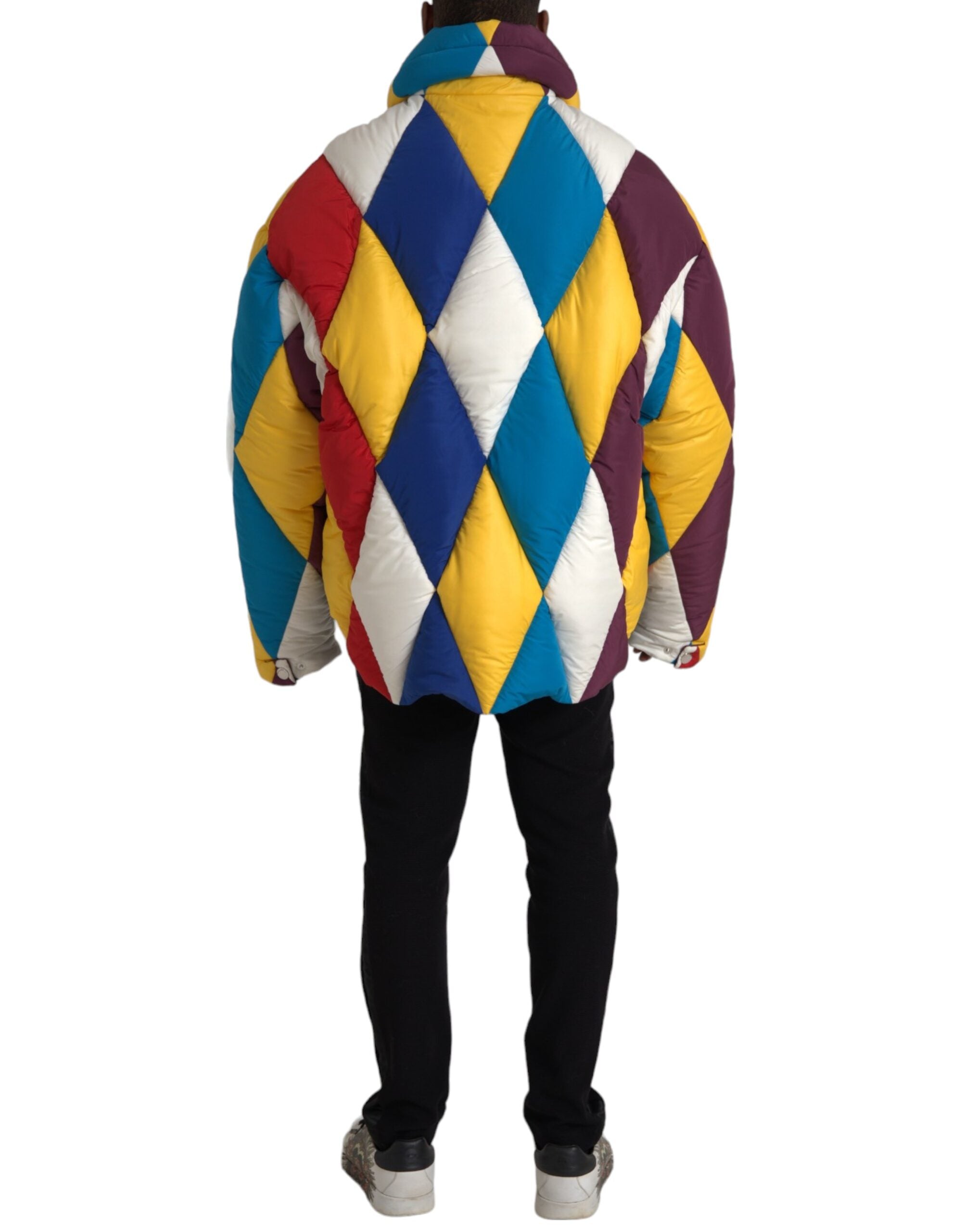 Dolce & Gabbana Multicolor Windbreaker Puffer Jacket Men/IT52 | XL/Multicolor