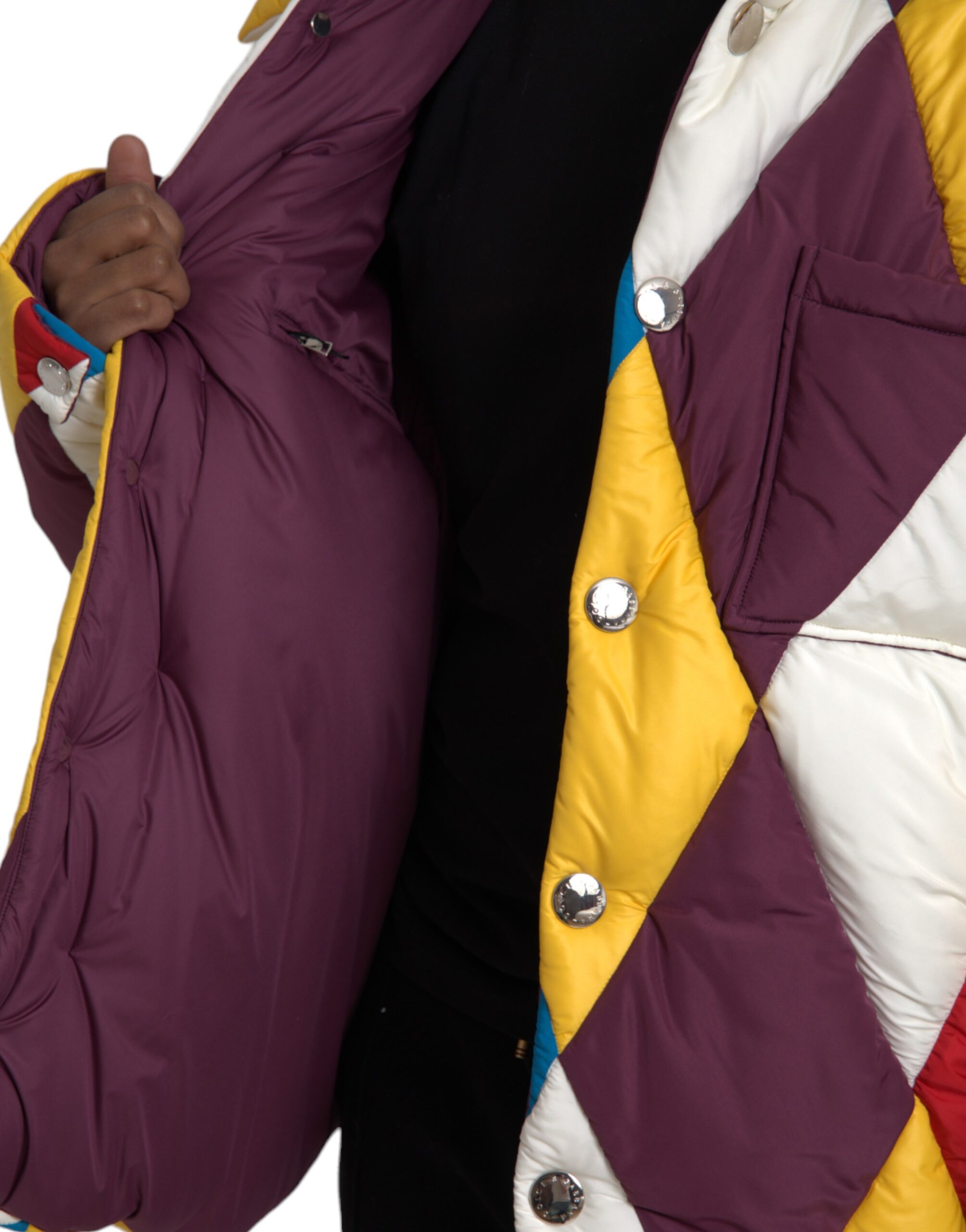 Dolce & Gabbana Multicolor Windbreaker Puffer Jacket Men/IT52 | XL/Multicolor