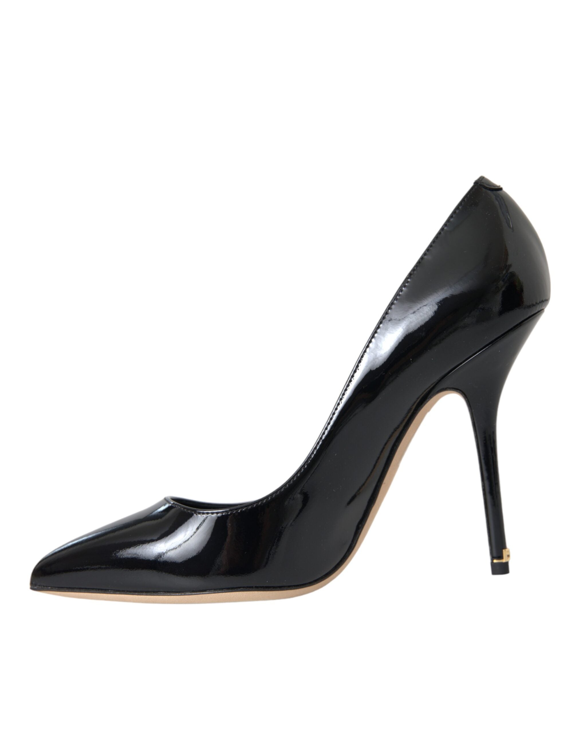 Dolce & Gabbana Dolce & Gabbana Black Patent Leather Bellucci Pumps Heels Shoes/EU39/US8.5/Black