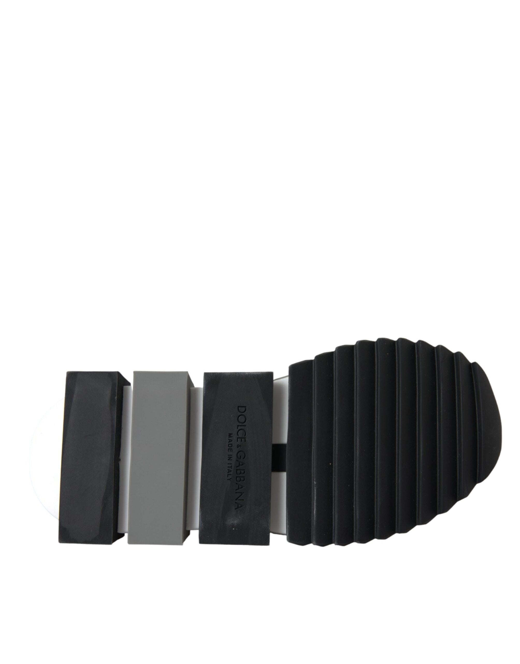 Dolce & Gabbana White Sorrento Crystals Sneakers Shoes/EU37/US6.5/White/