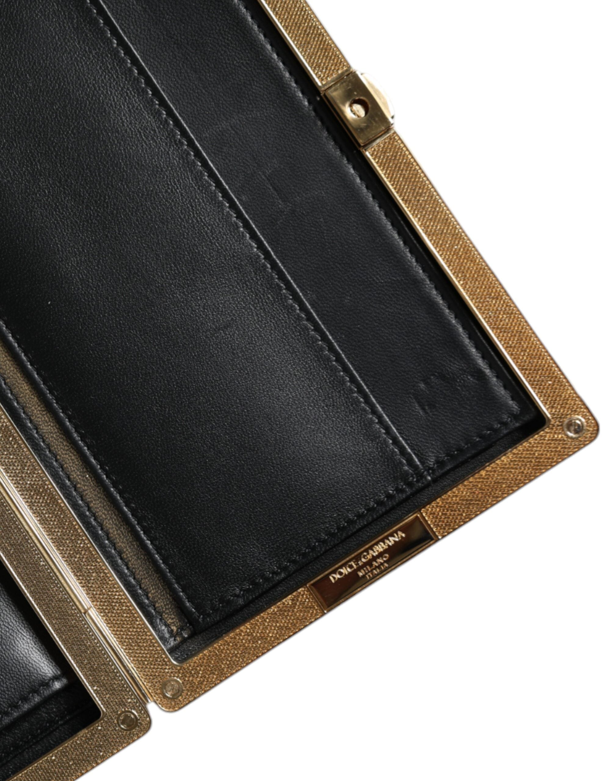 Dolce & Gabbana Bordeaux Velvet Gold Frame Clutch Evening Bag/Bordeaux