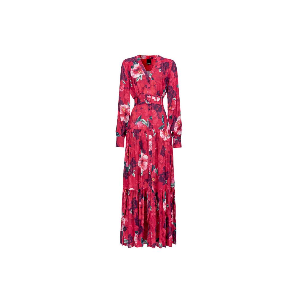 PINKO Fuchsia Viscose Dress/IT50 | XXL/Fuchsia