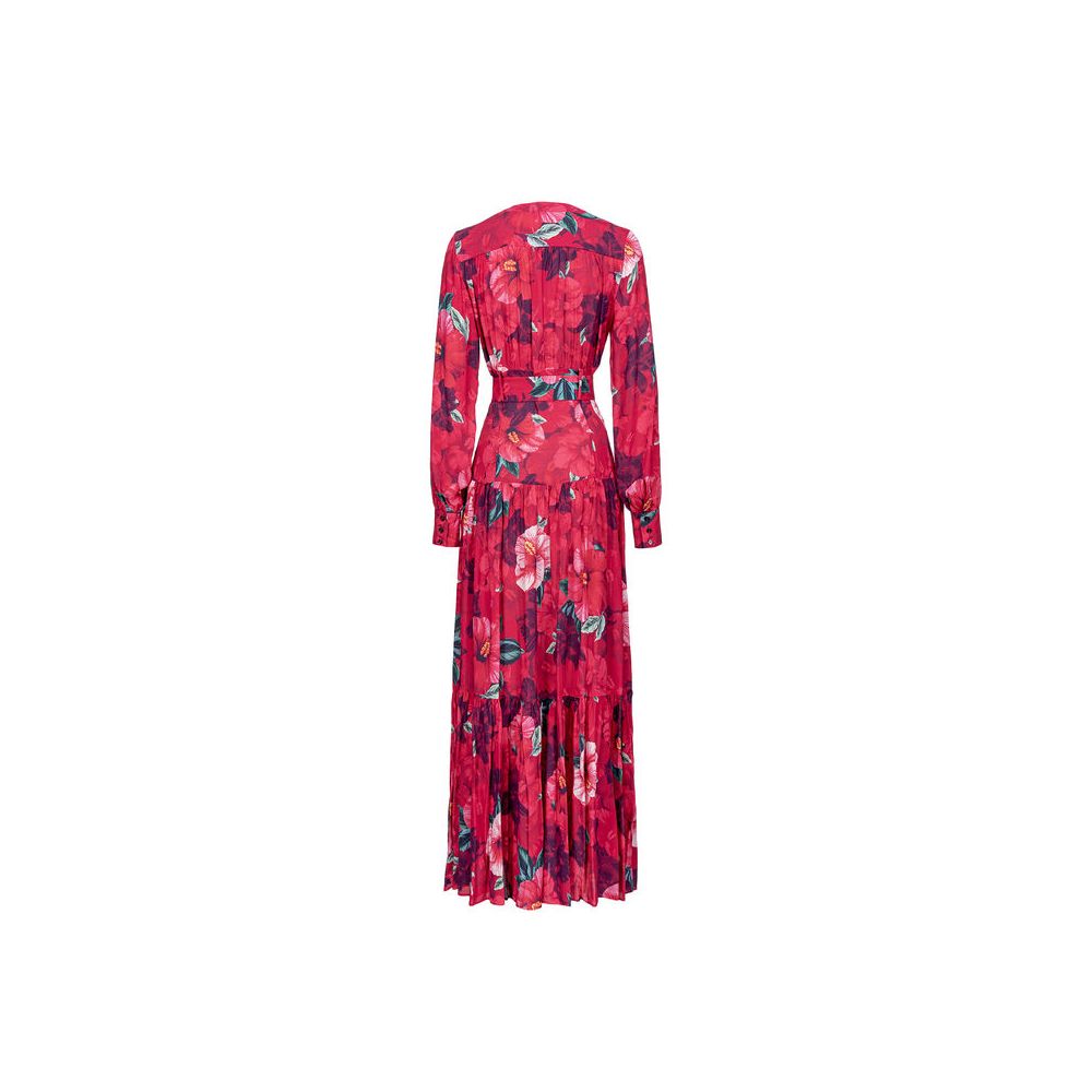 PINKO Fuchsia Viscose Dress/IT50 | XXL/Fuchsia