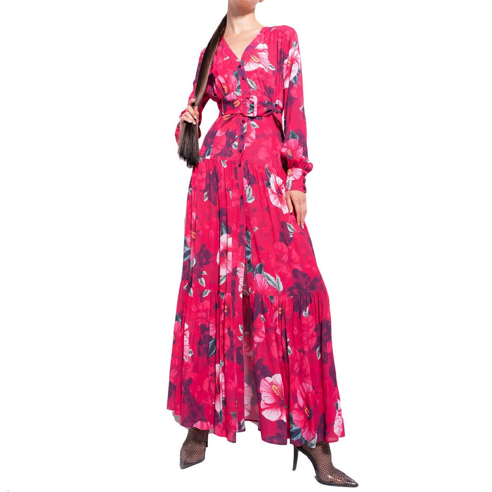 PINKO Fuchsia Viscose Dress/IT50 | XXL/Fuchsia