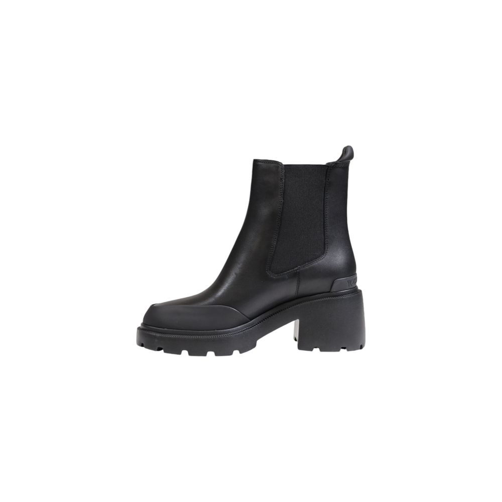 Tommy Hilfiger Jeans Black Leather Boot/EU41/US11/Black