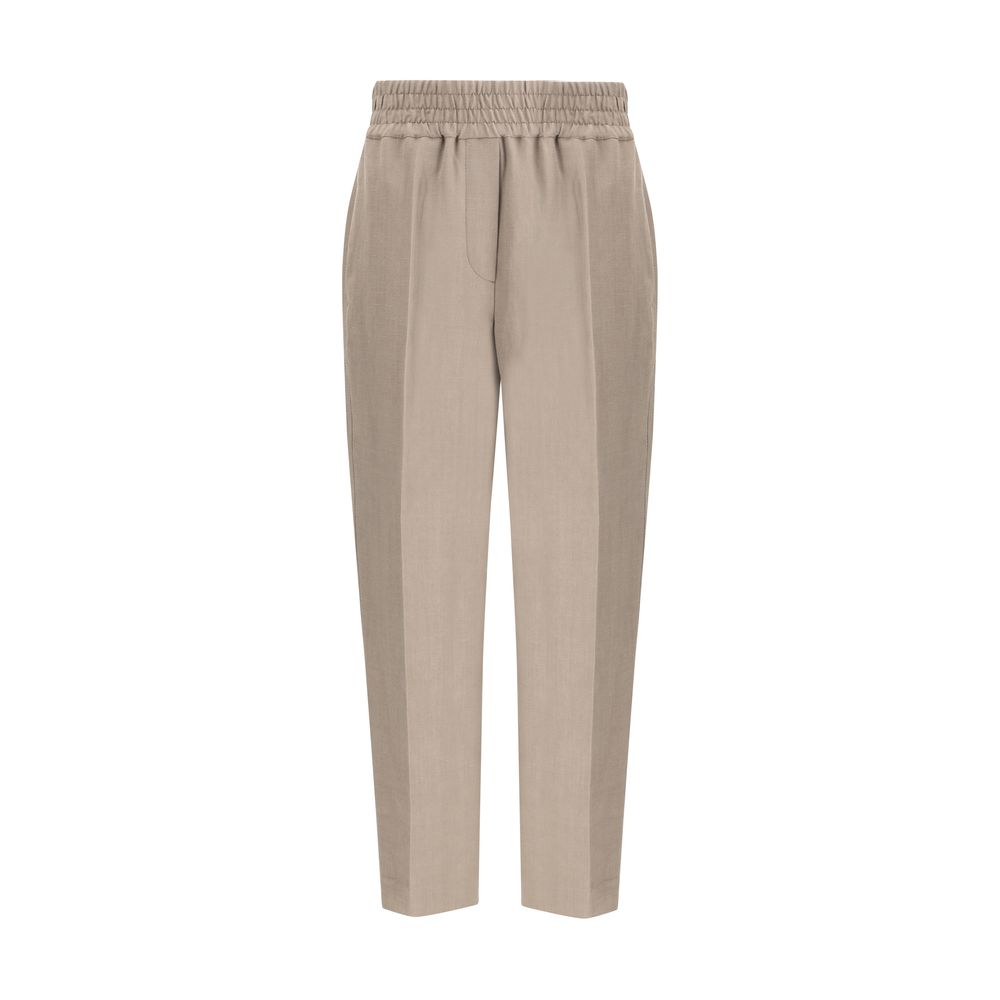 Brunello Cucinelli Cotton Trousers/IT46|XL/Brown