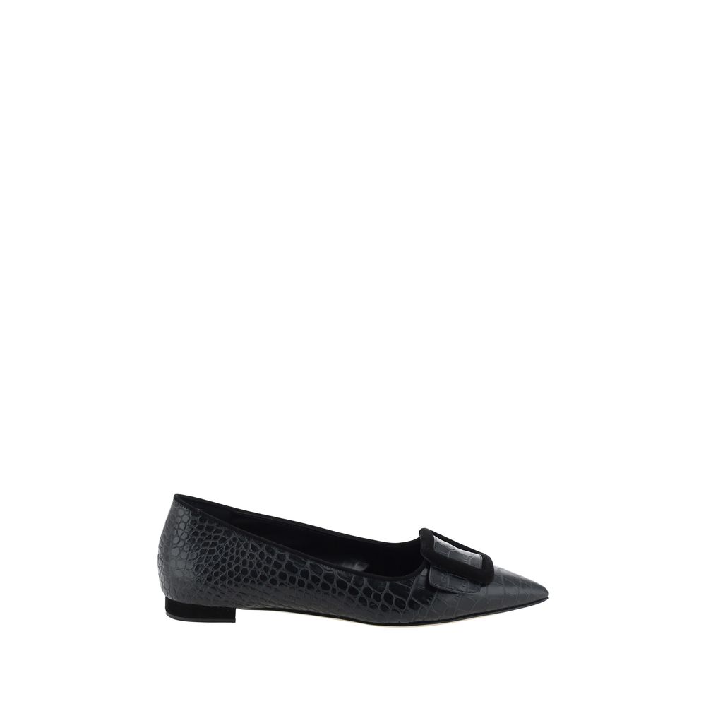 Manolo Blahnik Maysale Ballerinas/EU39/US9/Red