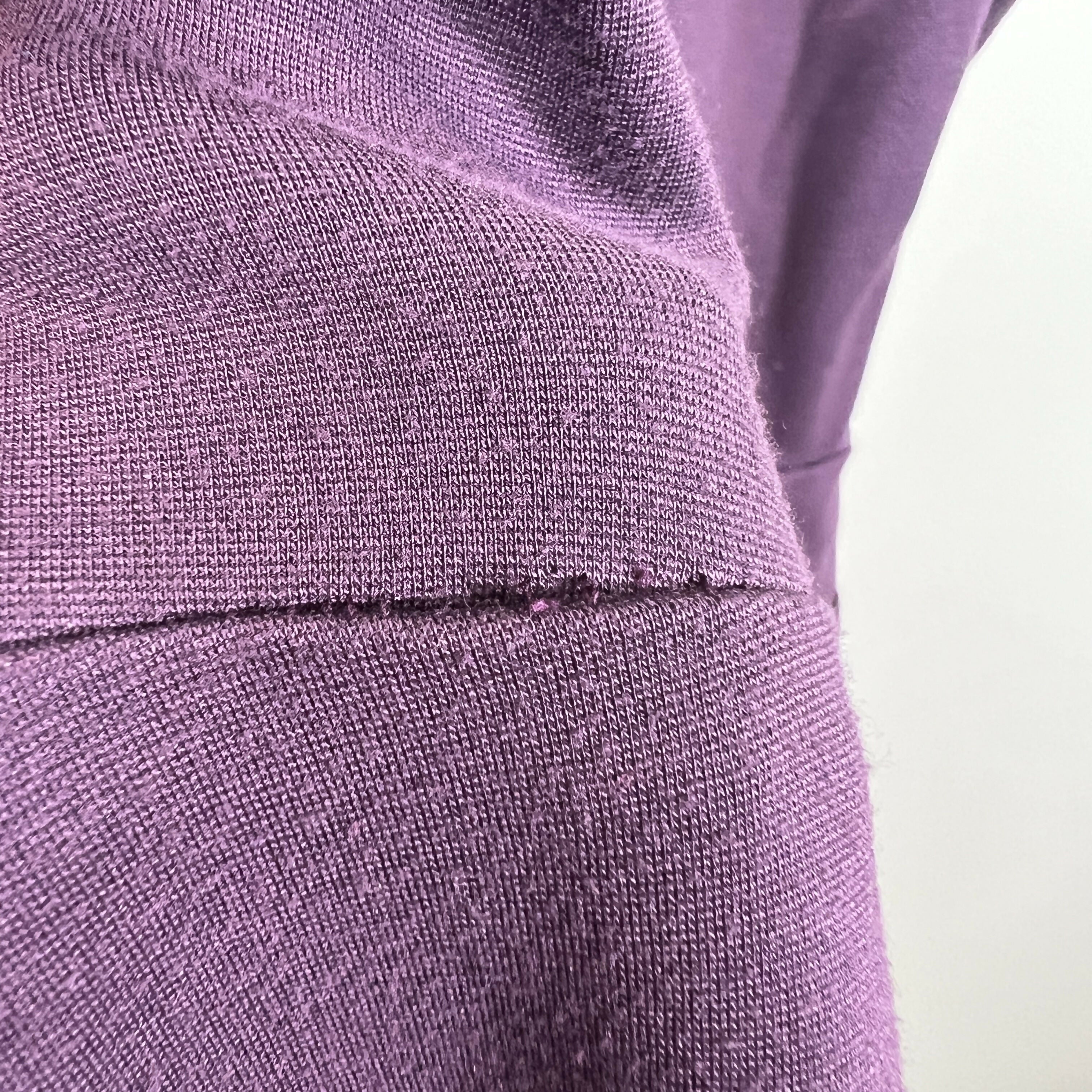 Of Mercer Short Sleeve Fit & Flare Sullivan Dress - Purple/Size 10