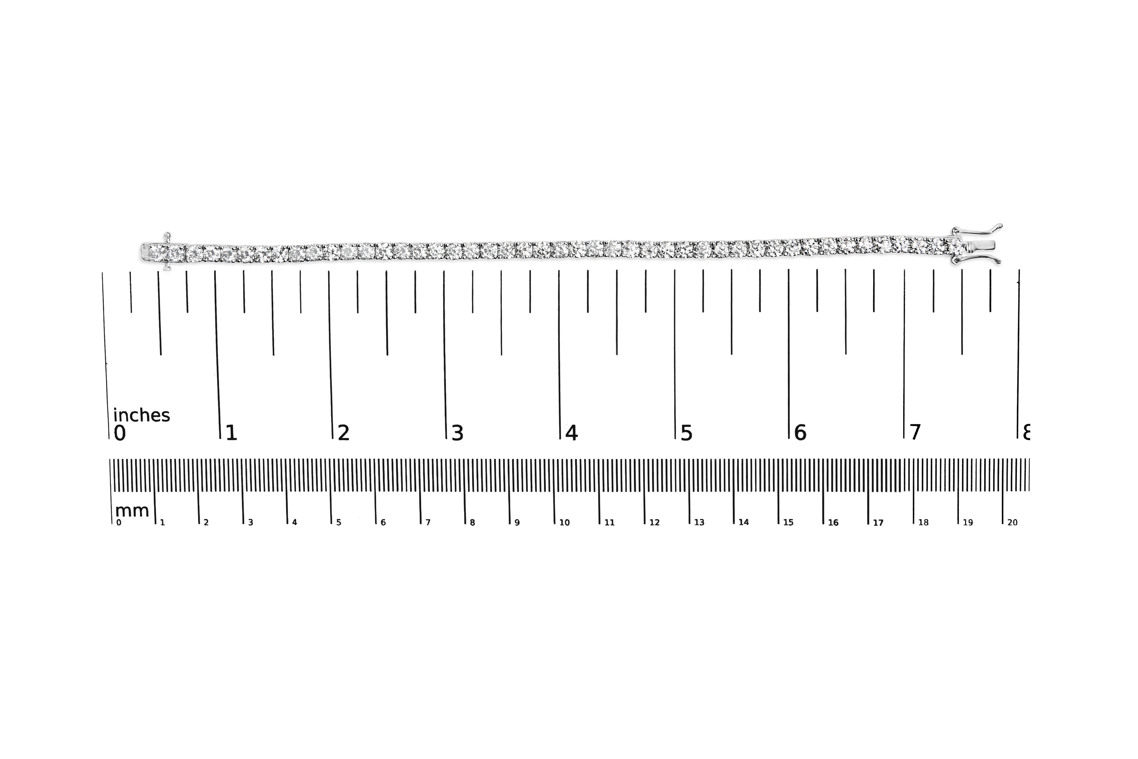 Haus of Brilliance .925 Sterling Silver 2.0 Cttw Diamond Classic Link Tennis Bracelet (I-J Color, I2-I3 Clarity) - 7-1/4"