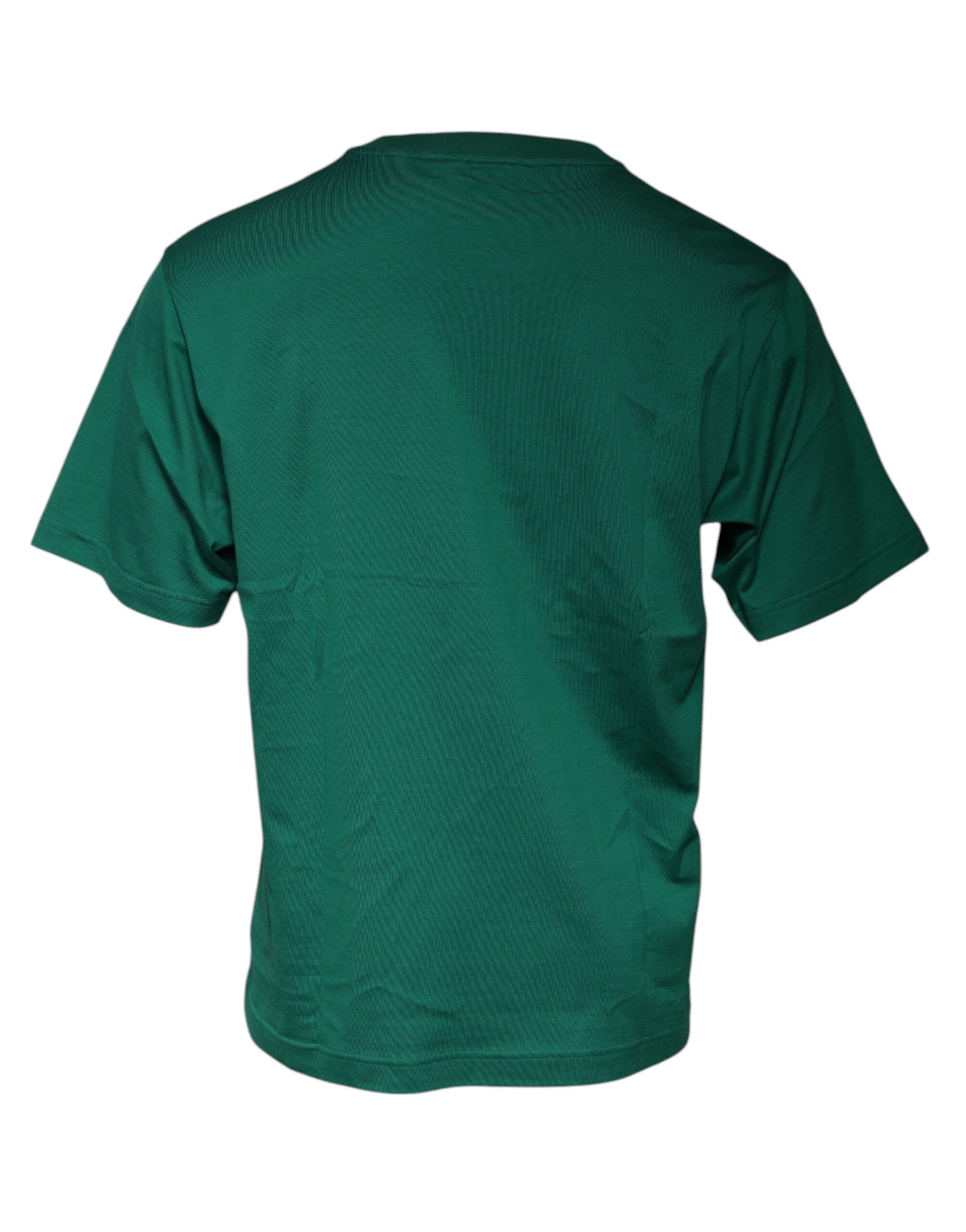 Dolce & Gabbana Green Logo Crew Neck Short Sleeves T-shirt/IT48 | M/Green