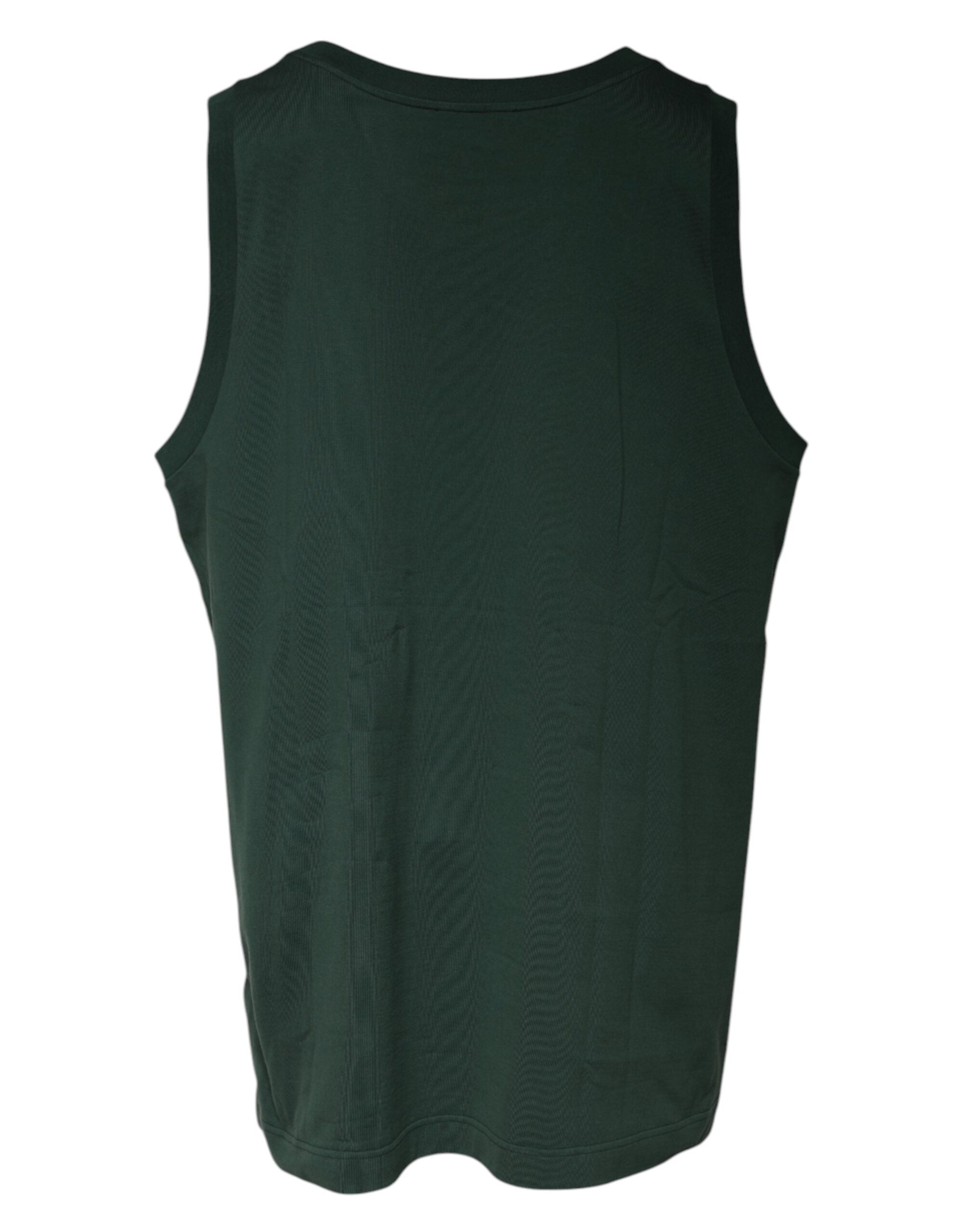 Dolce & Gabbana Green DG Sleeveless Round Neck Tank T-shirt/IT52 | XL/Dark Green