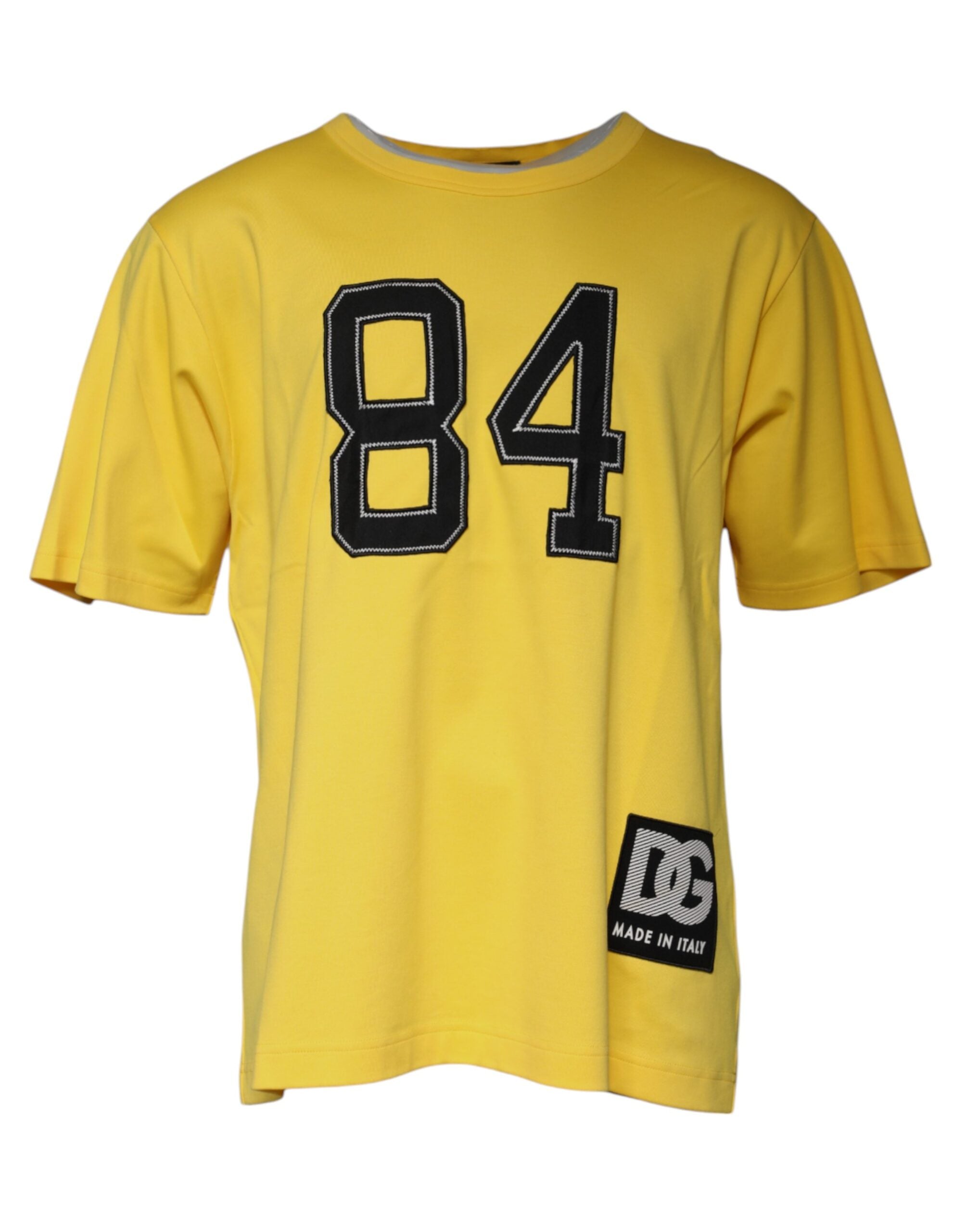 Dolce & Gabbana Yellow Crew Neck Short Sleeves T-shirt/IT56 | XXL/Yellow