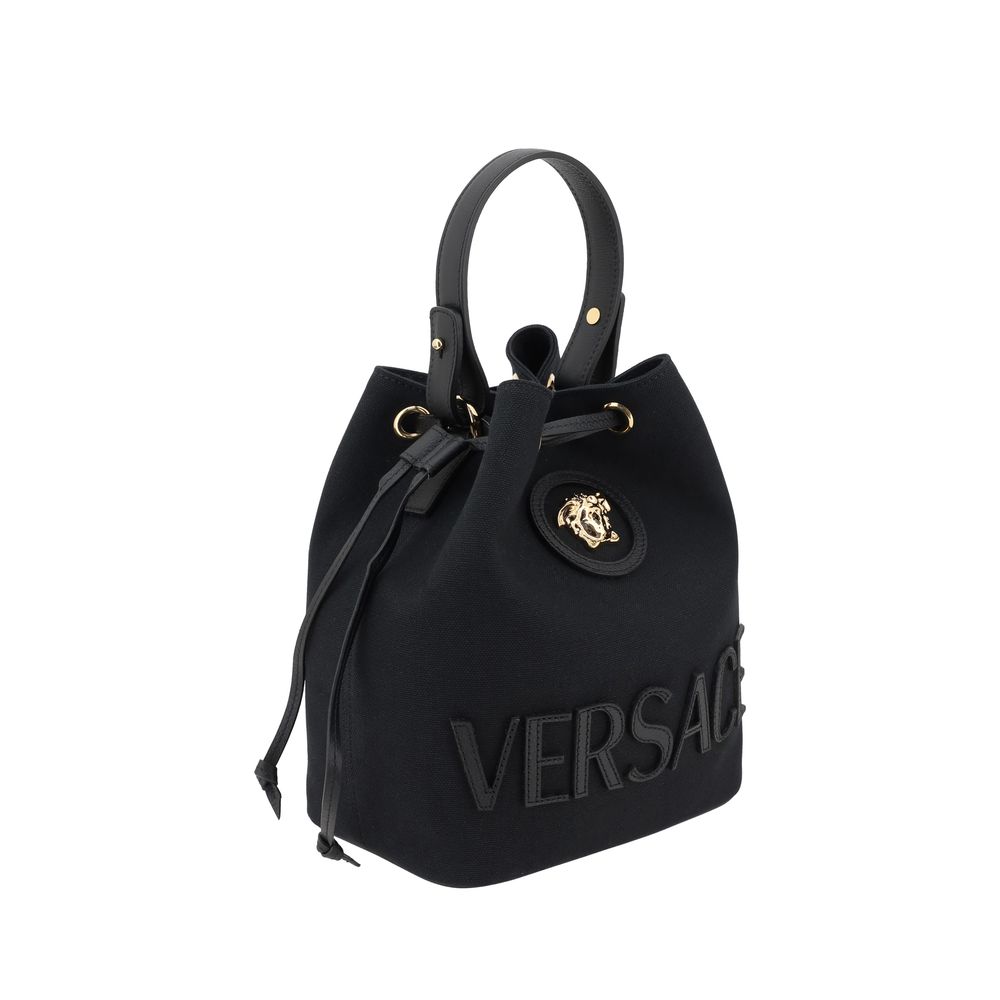 Versace La Medusa Bucket Bag/one size/Black