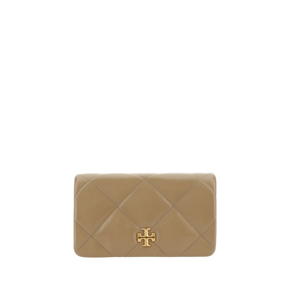 Tory Burch Kira Diamond Shoulder Wallet/one size/Brown