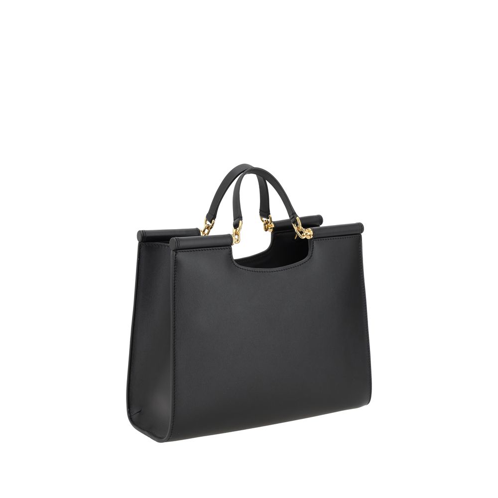 Dolce & Gabbana Sicily Small Tote Bag/one size/Black