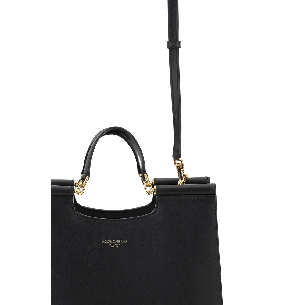 Dolce & Gabbana Sicily Small Tote Bag/one size/Black