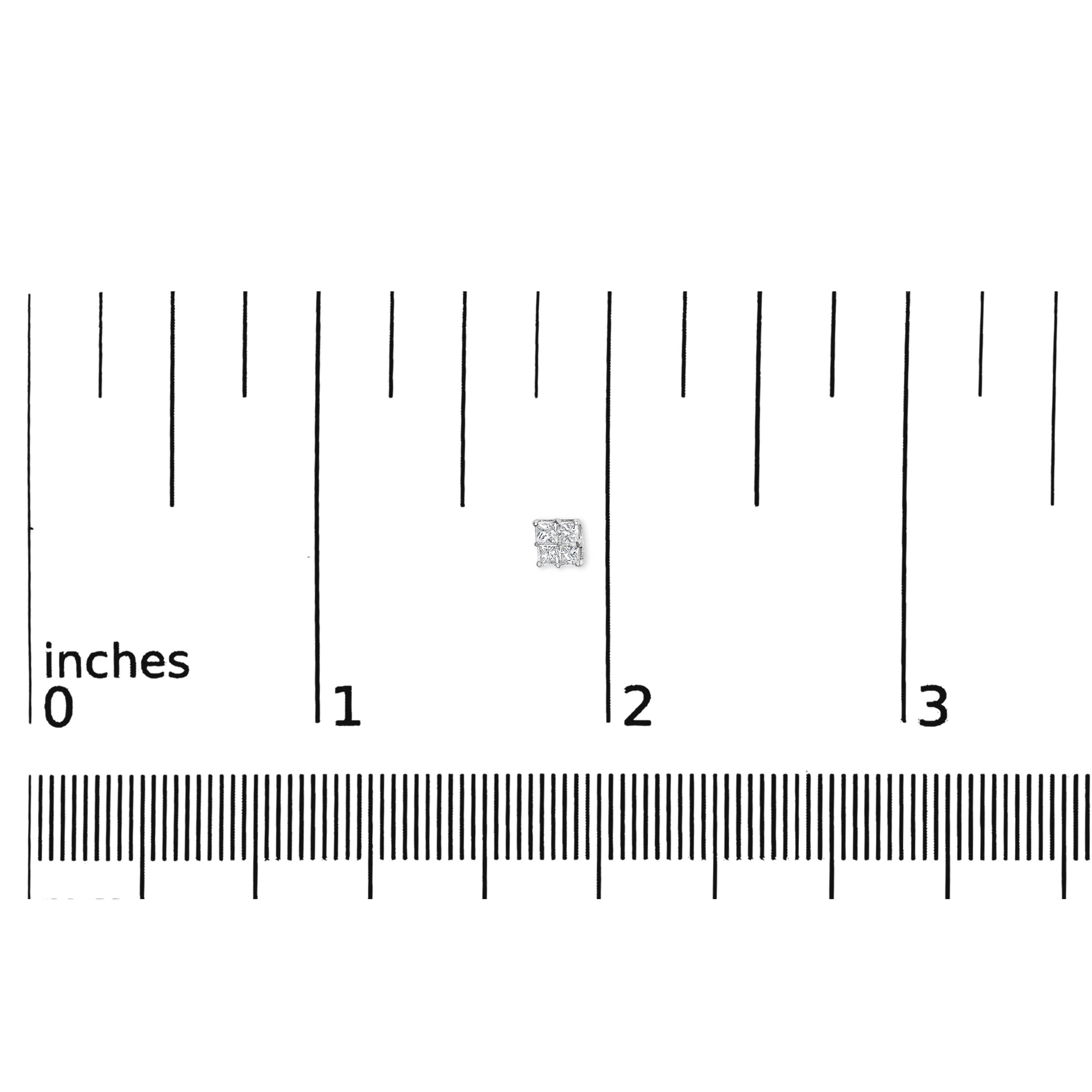 Haus of Brilliance 10KT White Gold Diamond Composite Stud Earring (1/4 cttw, H-I Color, I1-I2 Clarity)