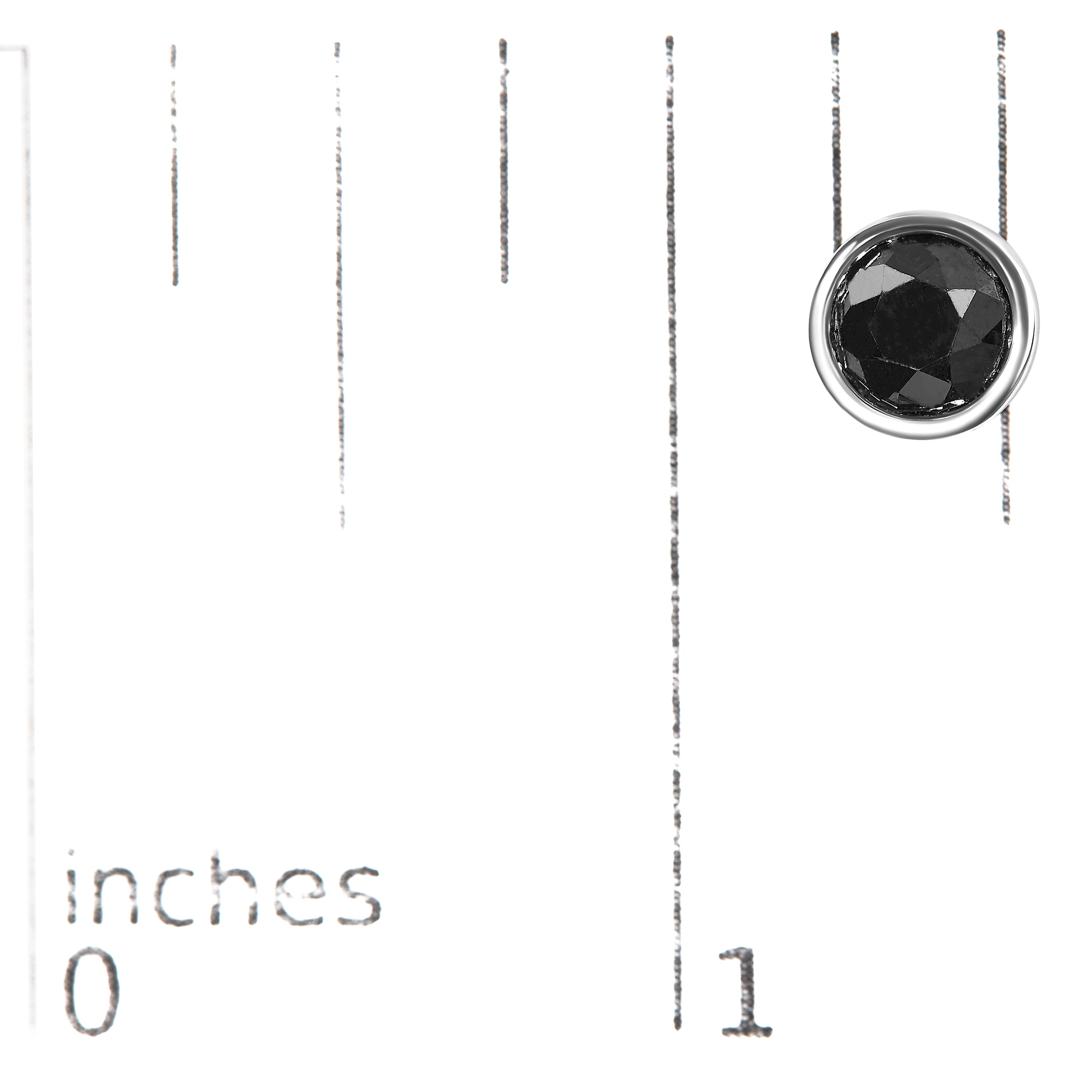 Haus of Brilliance .925 Sterling Silver 1.00 Cttw Round Brilliant-Cut Black Diamond Bezel-Set Stud Earrings with Screw Backs (Fancy Color-Enhanced, I2-I3 Clarity)