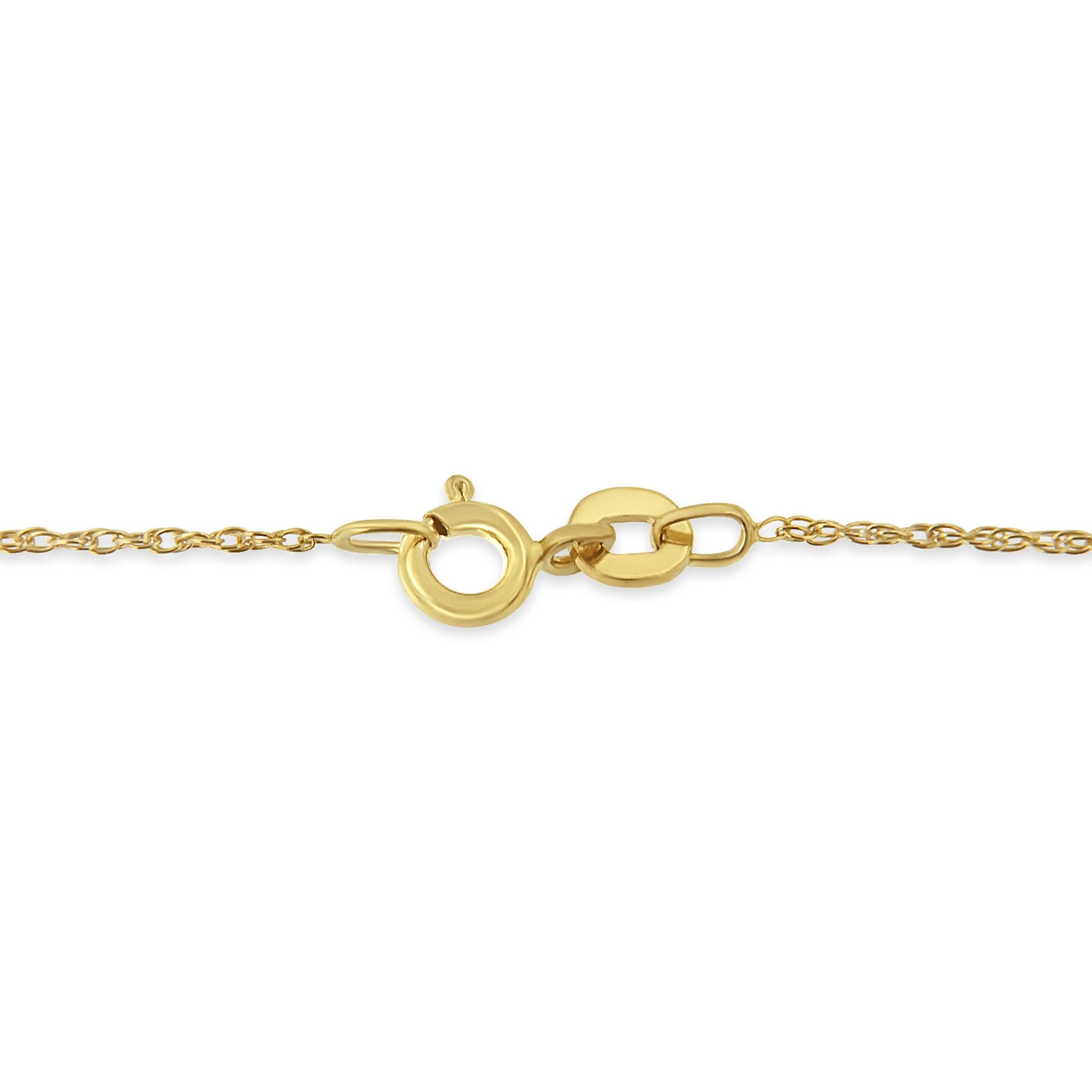 Haus of Brilliance 14K Yellow Gold Plated .925 Sterling Silver Miracle Set Diamond Accent Cross 18" Pendant Necklace (H-I Color, I2 Clarity)