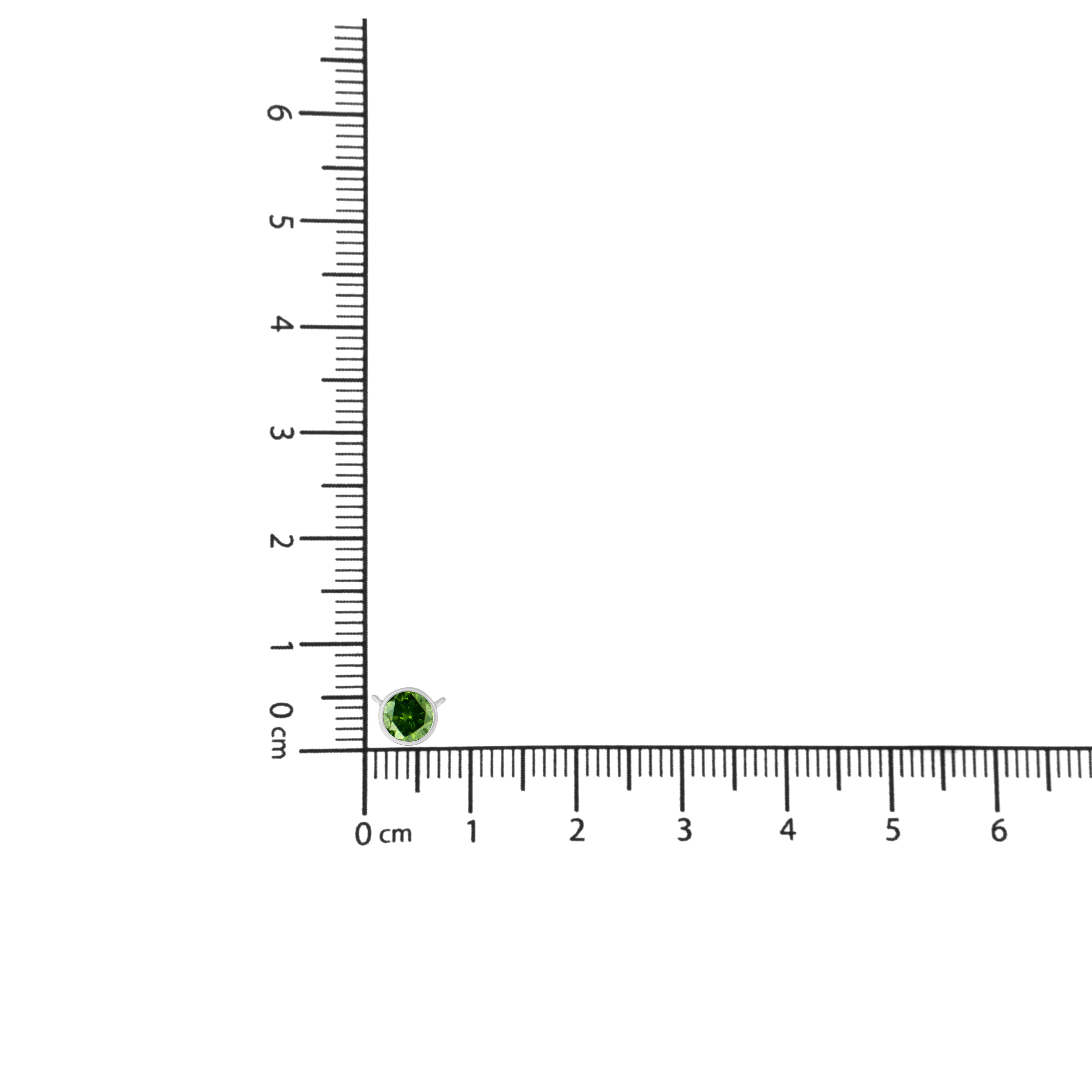 Haus of Brilliance .925 Sterling Silver 1/2 Cttw Treated Green Diamond Bezel Solitaire 18" Pendant Necklace (Green Color, I2-I3 Clarity)