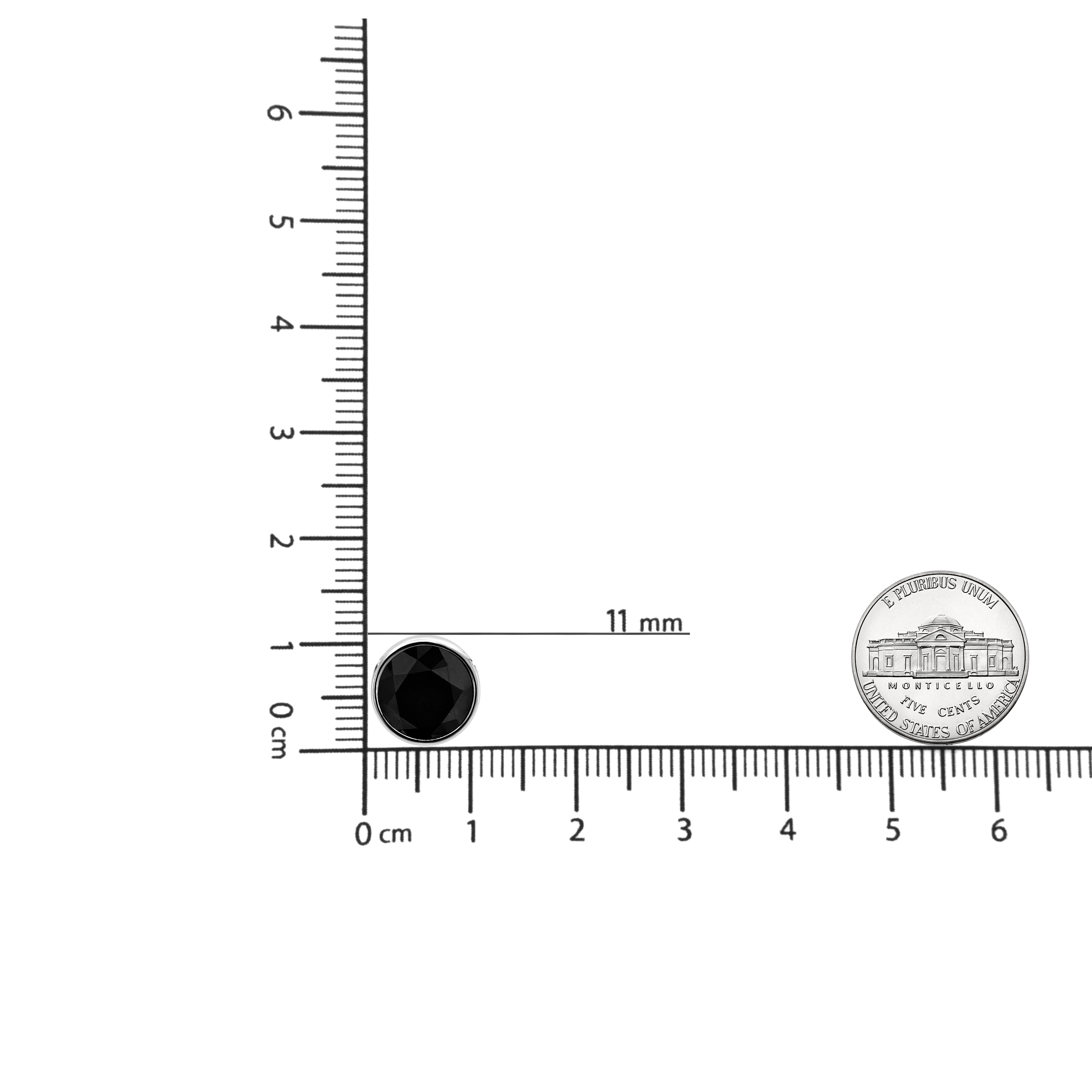 Haus of Brilliance .925 Sterling Silver 3.0 Cttw Treated Black Diamond Bezel Solitaire 18" Pendant Necklace (Black Color, I2-I3 Clarity)