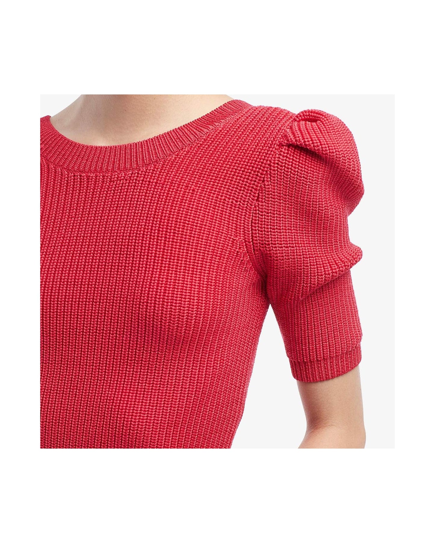 Cushnie Cropped Pleated Knit Top - /Pink - XL