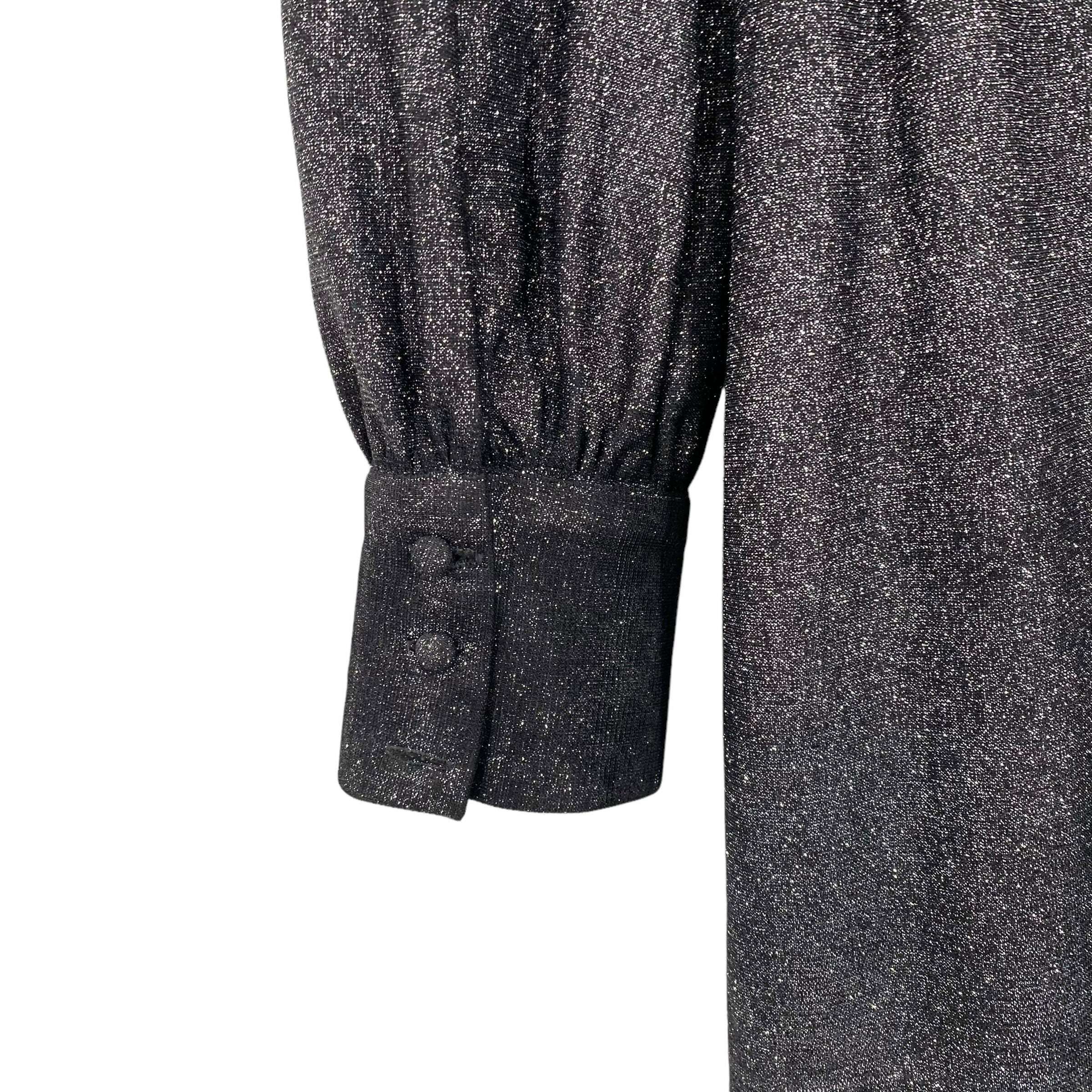 Yumi Kim Studio 54 Asymmetrical One Sleeve Mini Dress Gun Metal Size L